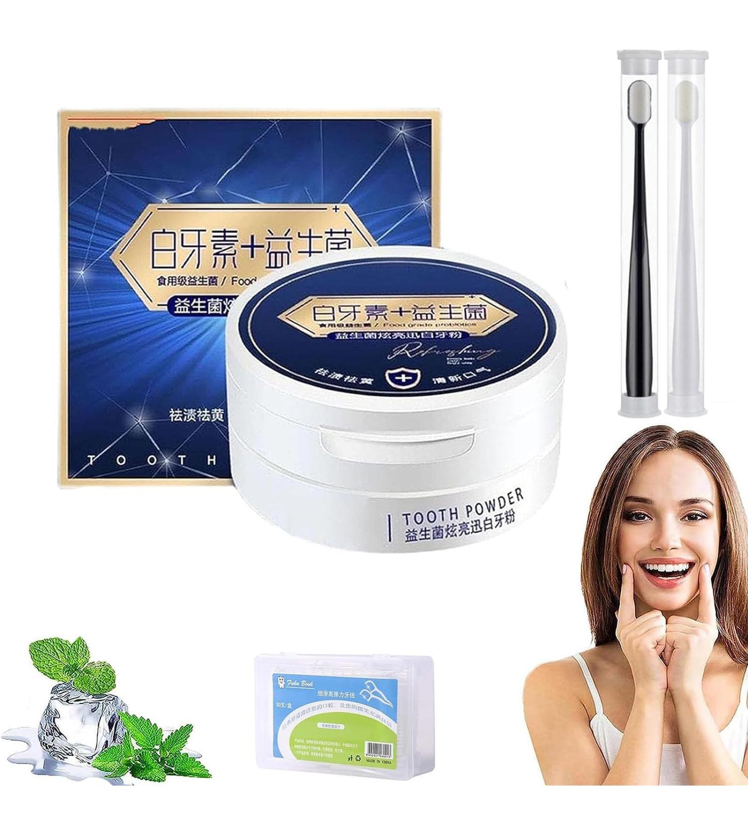 Miyanxi Tooth Powder | Effective Teeth Whitening & Stain Remover | Natural Coffee Stain Solution - Buy Online on GoSupps.com