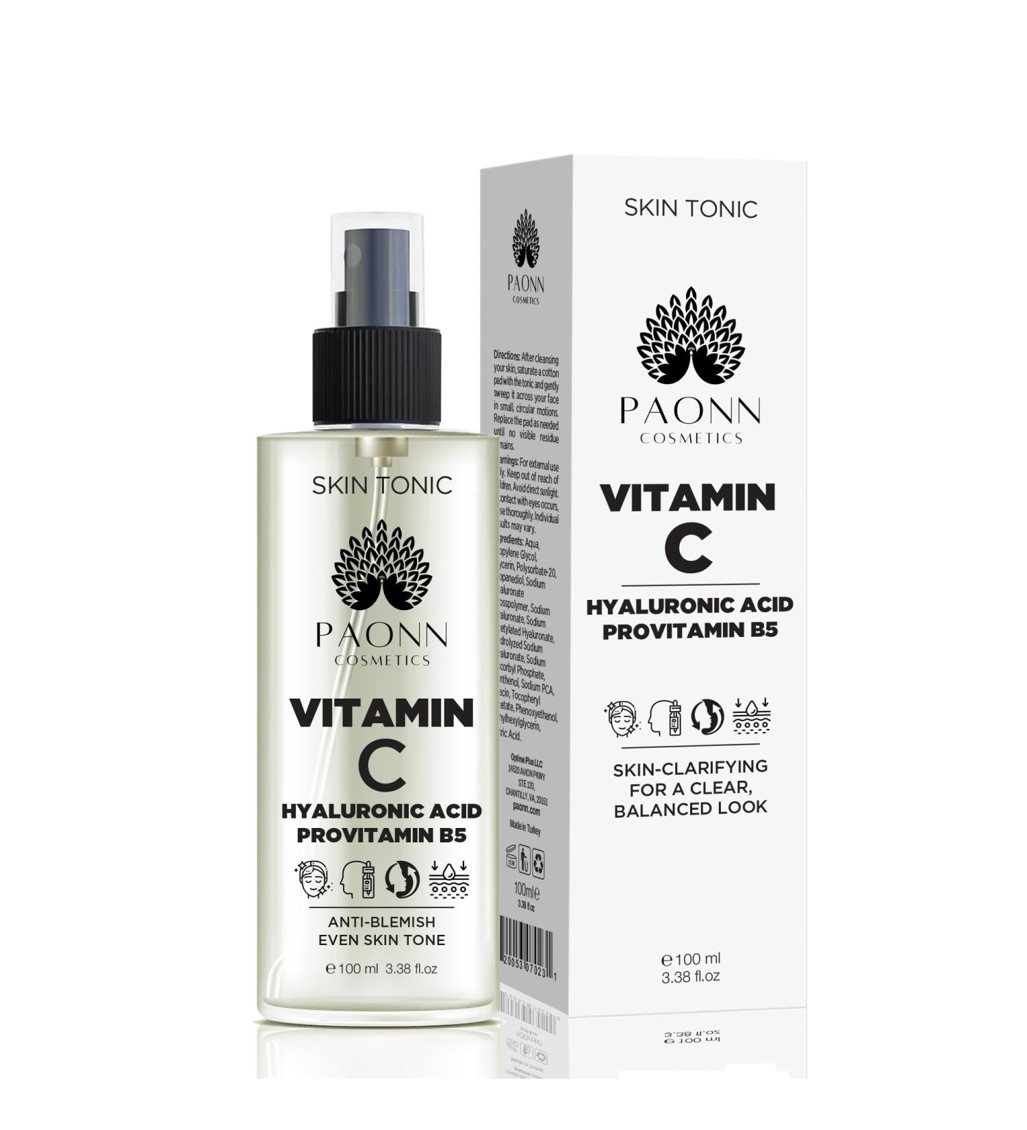 C Vitamin Face Tonic 3-O Ethyl Ascorbic Acid Arbutin Panthenol Brightening Toner Daily Gentle Care for Smoother Hydrated Skin - Buy Online on GoSupps.com