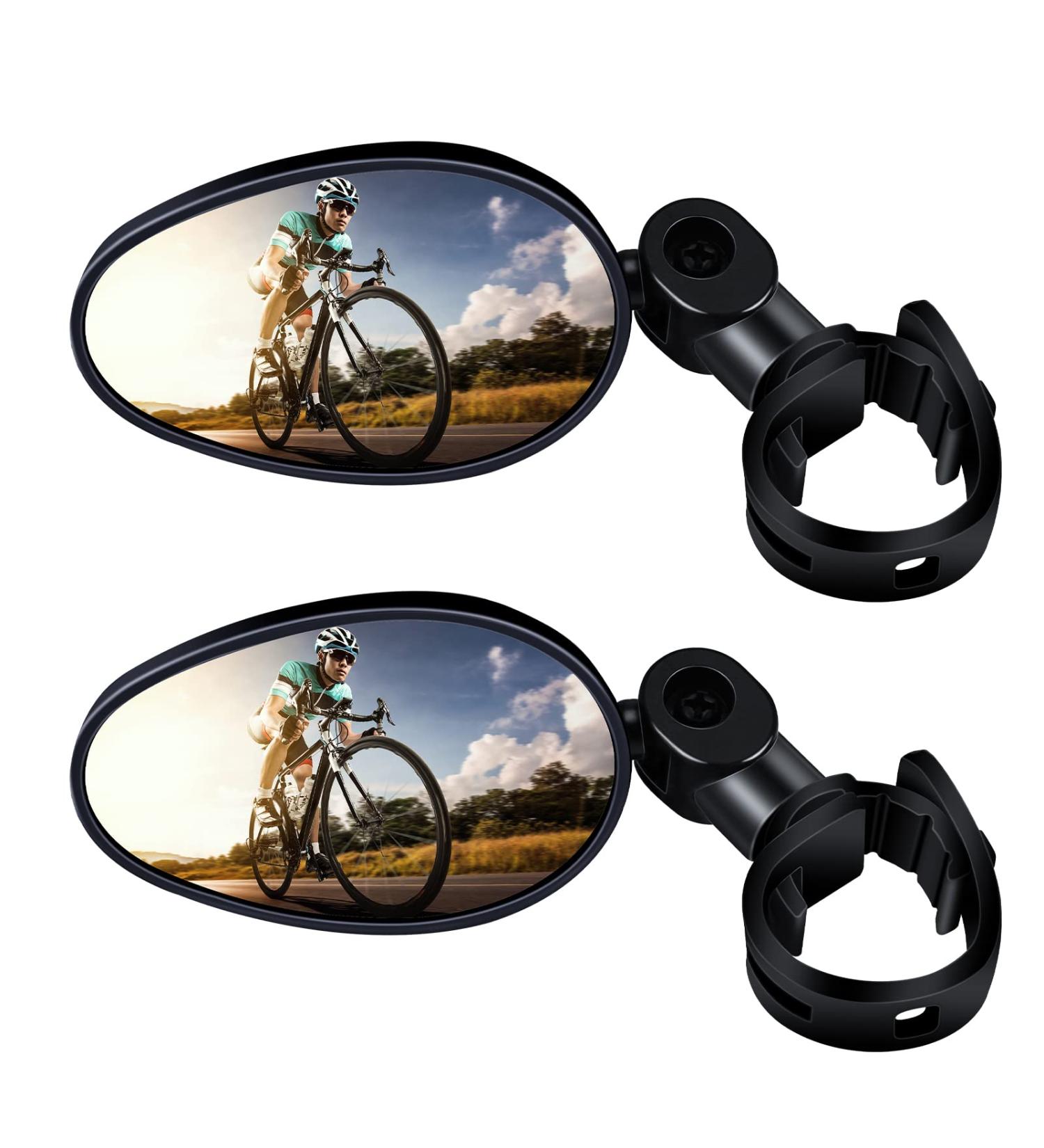 Tao Pipe 2-Piece Bike Mirror | 360 Rotatable & Foldable HD Rear View Mirrors for Bicycles & E-bikes - Wide-Angle & Shatter-Resistant - Buy Online on GoSupps.com