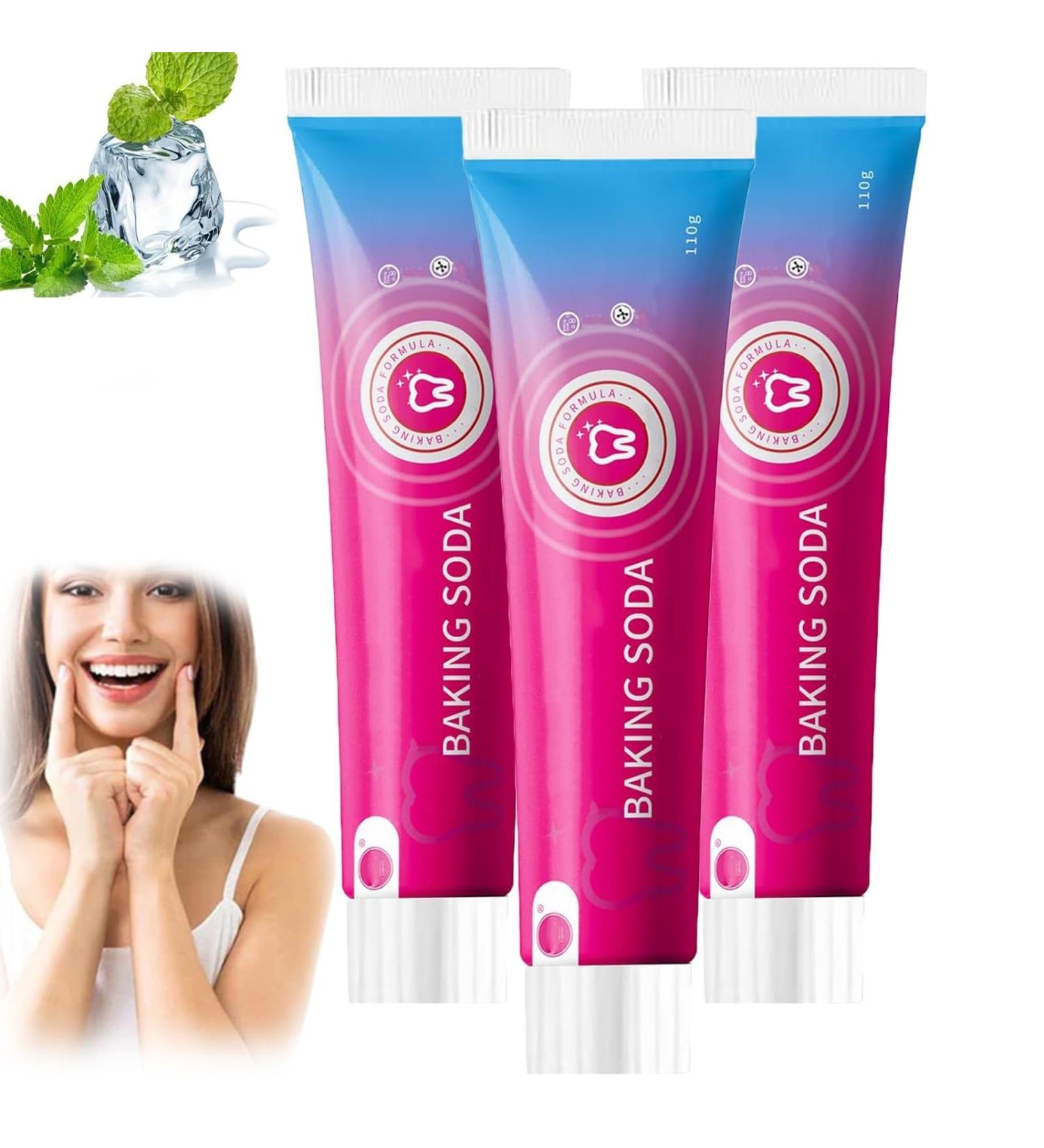 Baking Soda Toothpaste Oral Care 2024 New Baking Soda Toothpaste Teeth Whitening Toothpaste Baking Soda Teeth Whitening Fresh Breath Enzyme Toothpaste (3 Pcs) - Buy Online on GoSupps.com