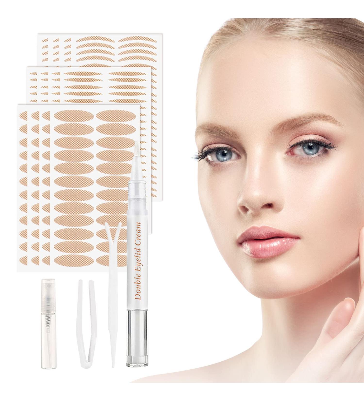 480 PCS Eyelid Tape with Lifting Cream for Heavy Droopy Eyelids - Instant Eyelid Correcting Strips - Buy Online on GoSupps.com
