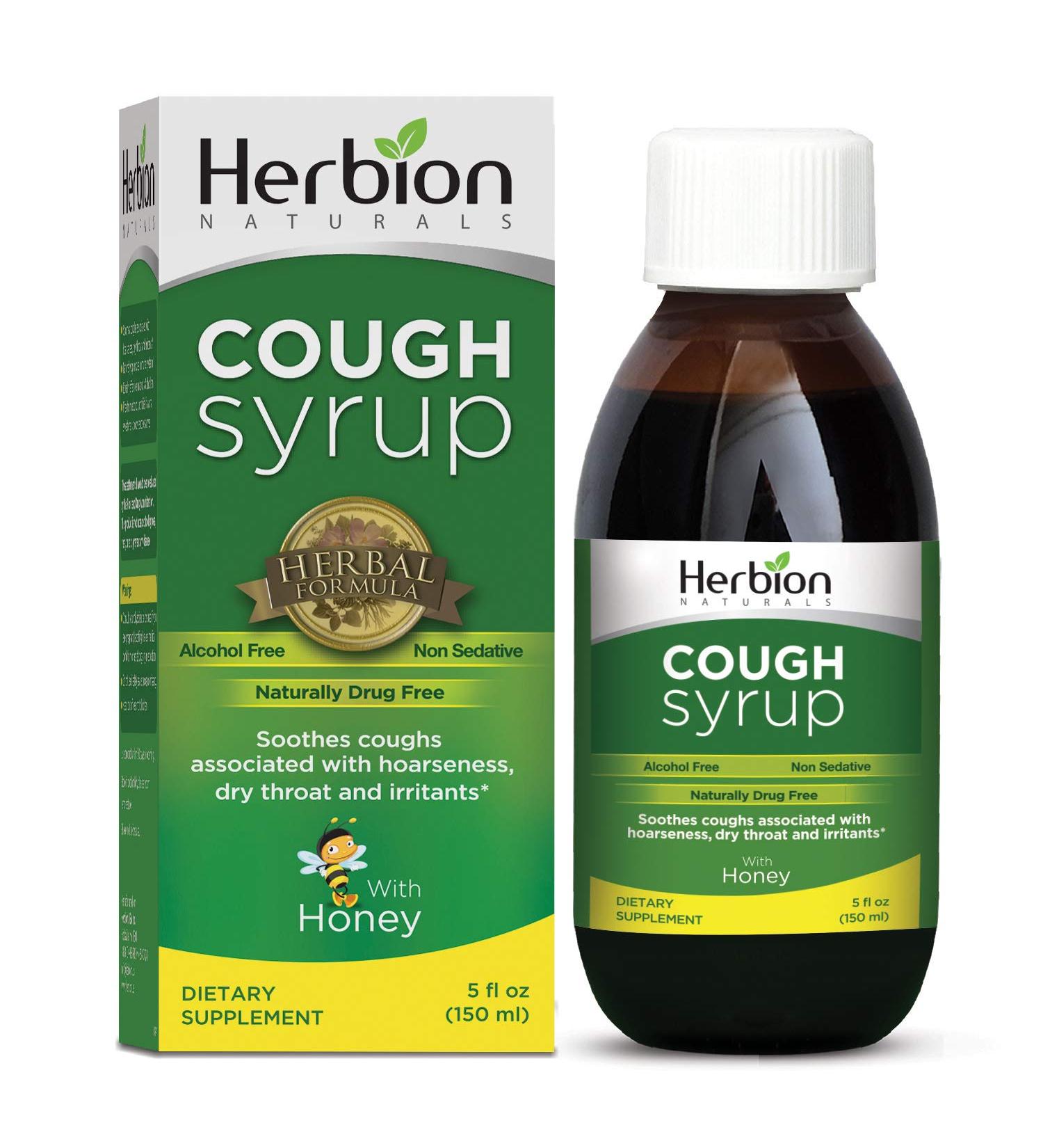 Herbion Naturals Cough Syrup Honey - 5 Fl Oz Syrup Green - Buy Online on GoSupps.com