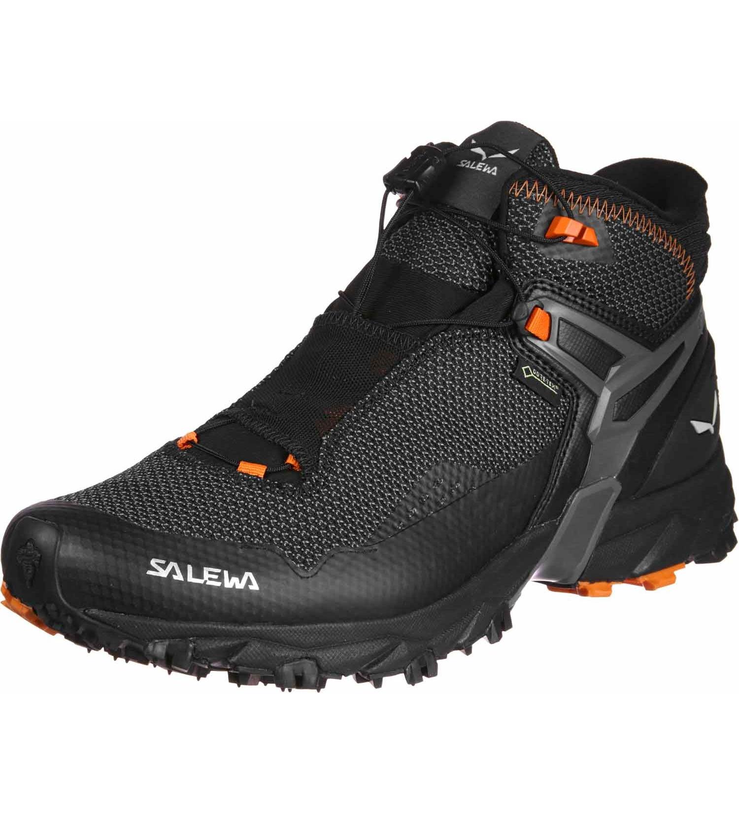 Salewa Men's MS Ultra Flex Mid Gore-Tex Trail Running Shoes - 42 EU - Black | International Shipping Available - Buy Online on GoSupps.com