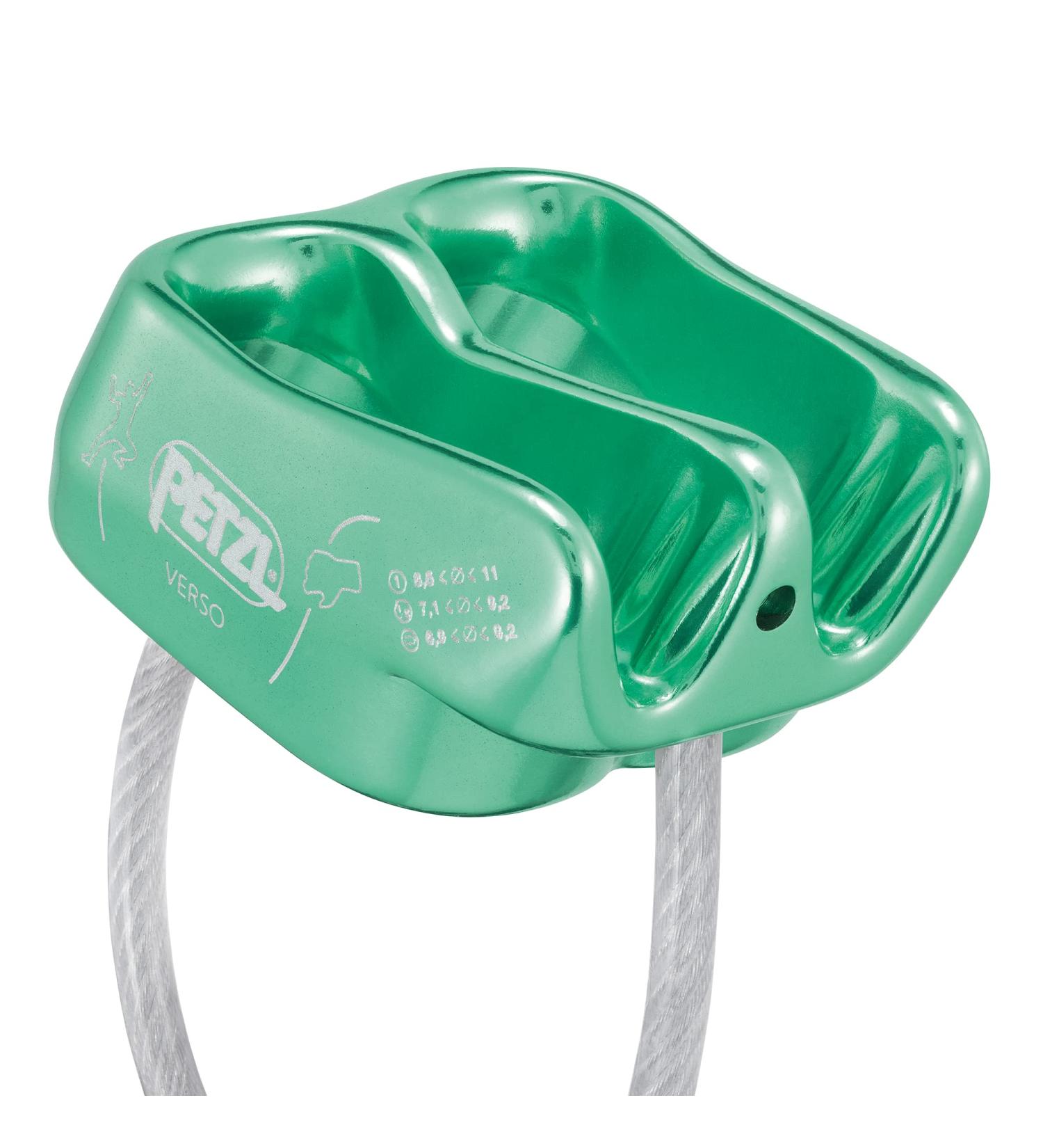 Petzl Verso Belay Device - Compact & Lightweight for Climbing & Rappelling | Green - Buy Online on GoSupps.com