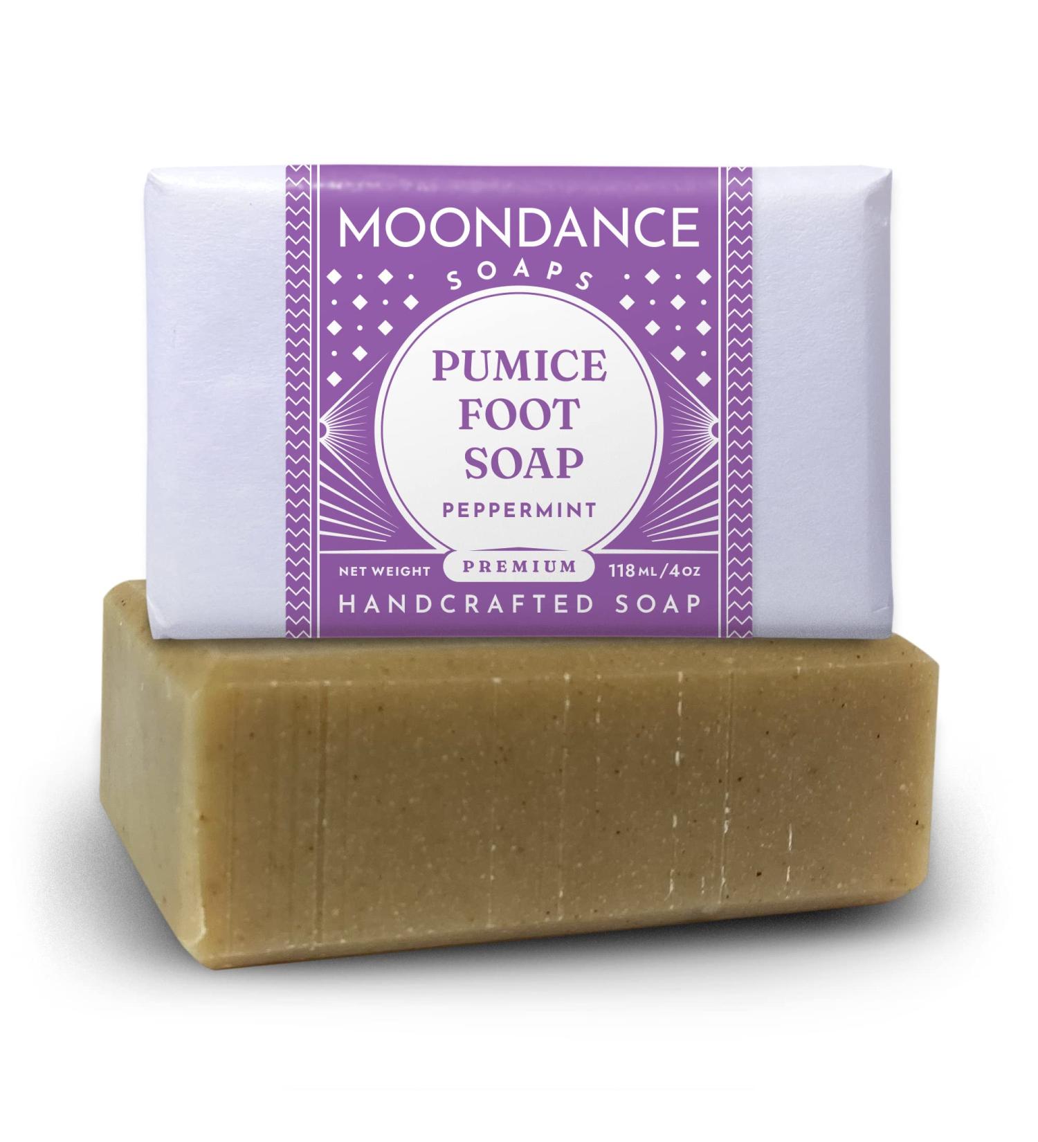 Soapsations Foot Scrub Soap with Tea Tree & Peppermint Oils - Handmade Pumice Soap - Buy Online on GoSupps.com