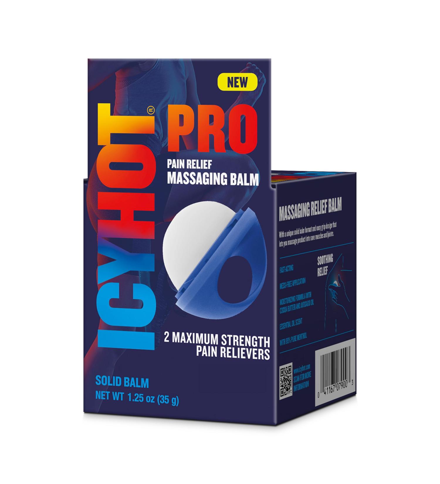 Icy Hot PRO Pain Relief Balm | Fast-Acting Muscle & Joint Relief | Moisturizing Formula with Menthol & Camphor | Easy-Grip Applicator | 1.25 Oz - International Shipping Available - Buy Online on GoSupps.com