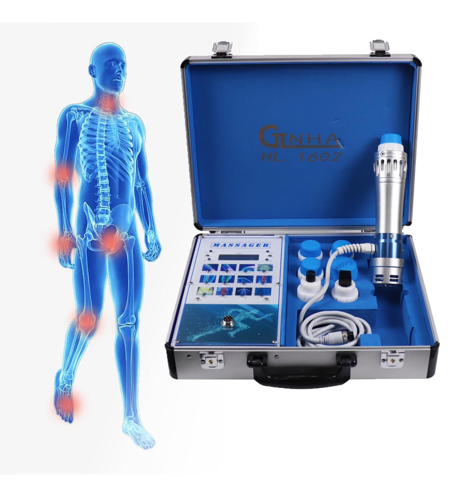 WDDEYYDS ED Shock Wave Therapy Device | Electromagnetic Pain Relief with 7 Massage Heads | Effective Chronic Pain Management - Buy Online on GoSupps.com