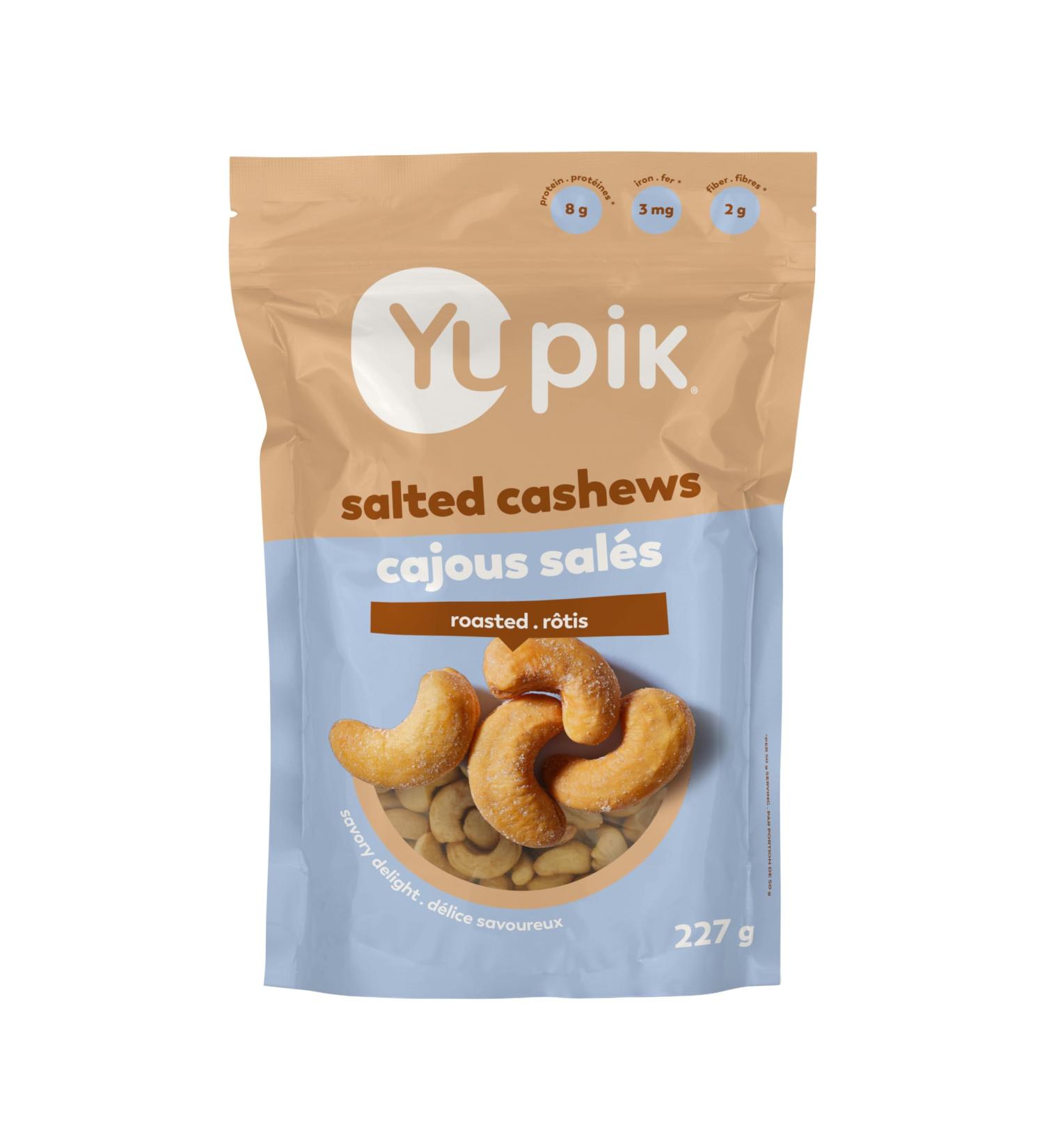 Yupik Roasted Salted Whole Cashews 227 g Gluten-Free Kosher Nuts Crunchy Cashews with Sea Salt Savory Snacks - Buy Online on GoSupps.com