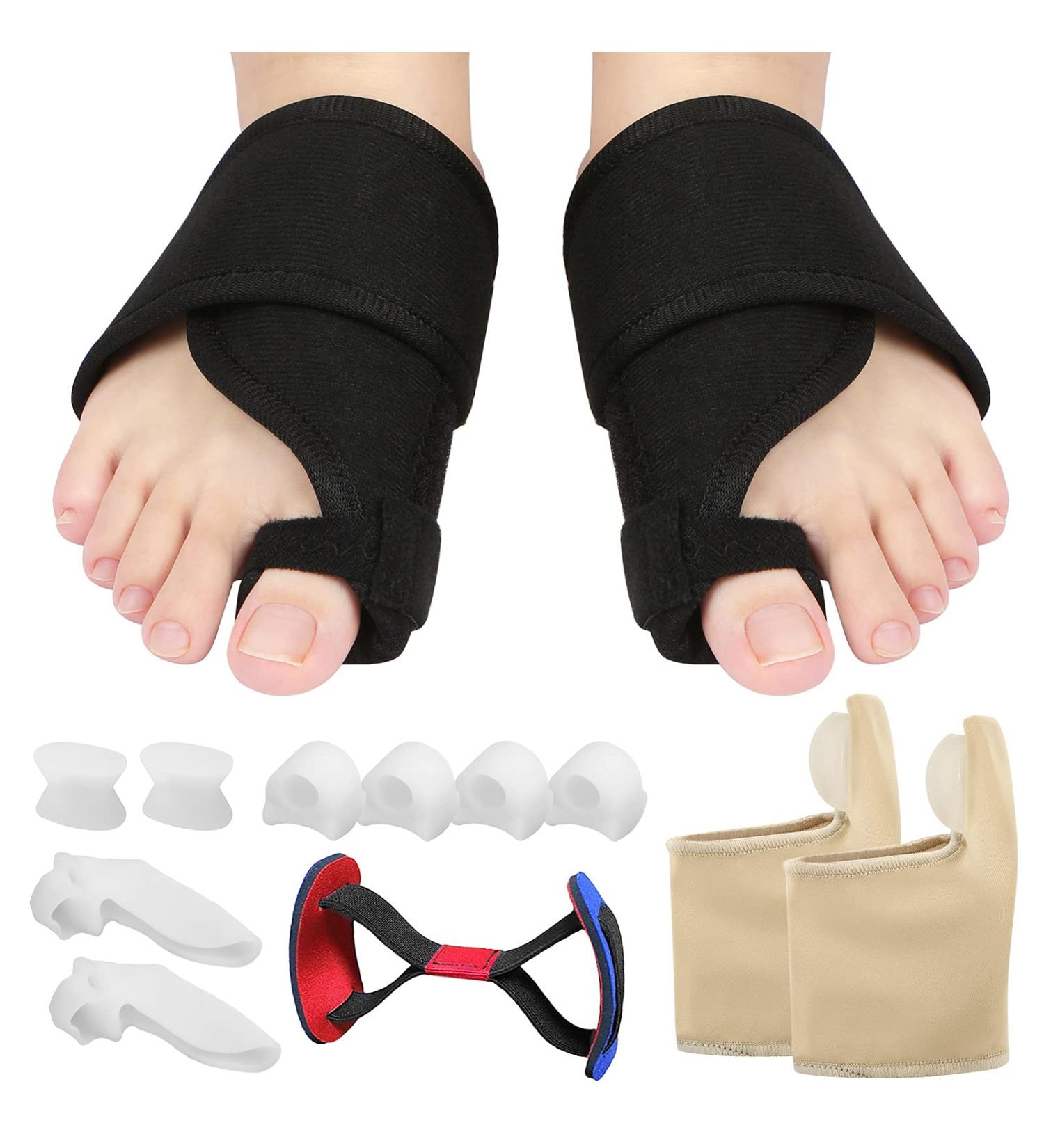 FAYYA 13pcs Bunion Corrector Set for Toe Relief - Protector Sleeves, Separators, Spacers & Straighteners Kit - Buy Online on GoSupps.com