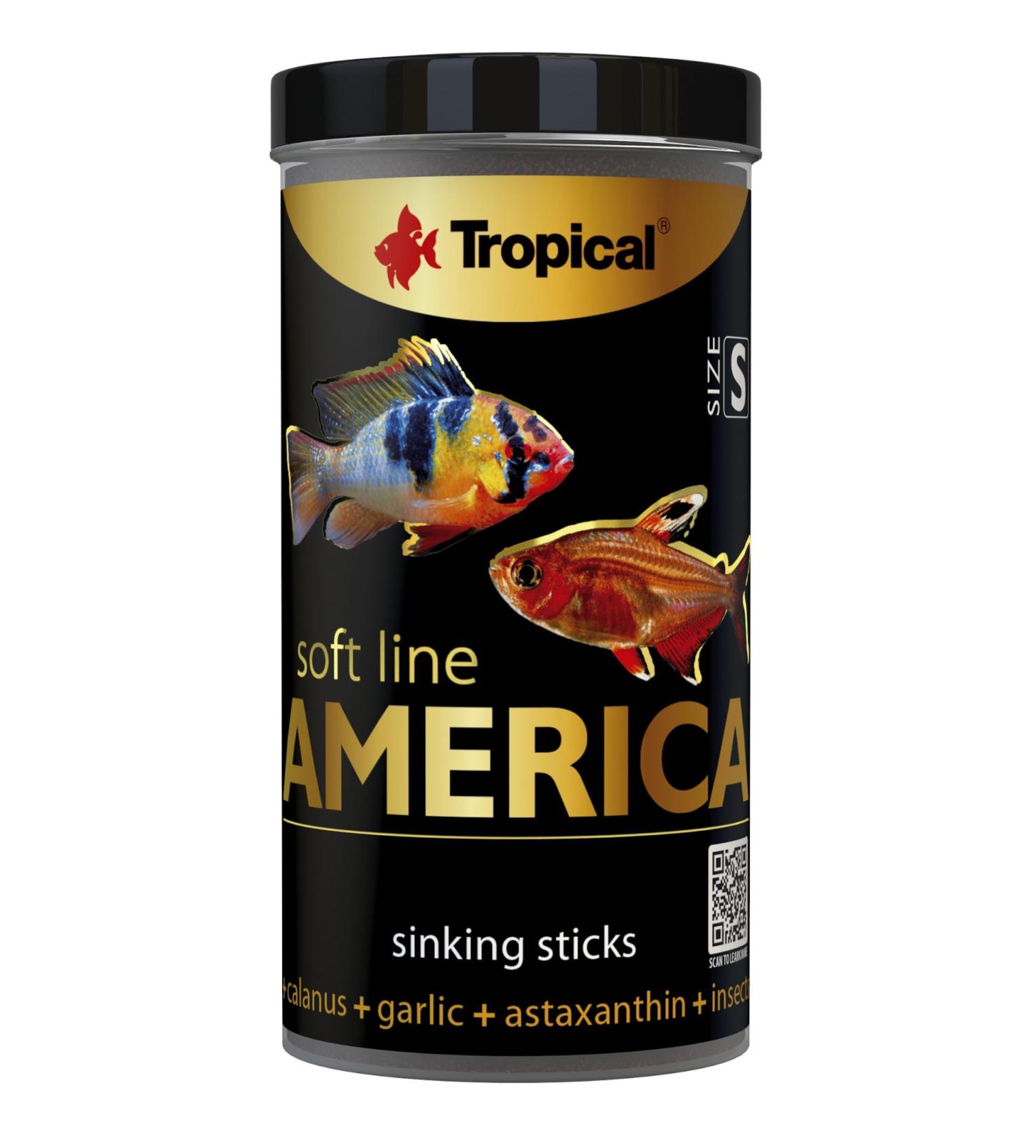TROPICAL TR67414 Multi-Ingredient Food in the Form of Descending Sticks for Omnivorous/Carnivorous Fish of North/South America 140 g