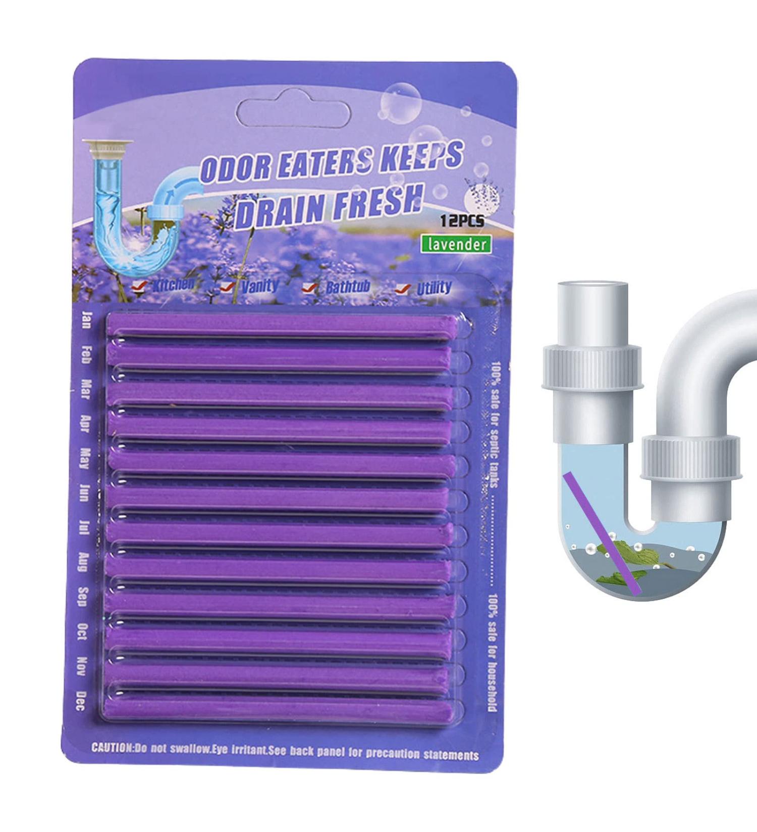 Drain Cleaner Sticks Set of 12 Sink Deodorizer Keeps Drains and Pipes Clear Enzyme Drain Cleaner to Provent Blockage Clogs For Sink Basin Bathtub - Buy Online on GoSupps.com