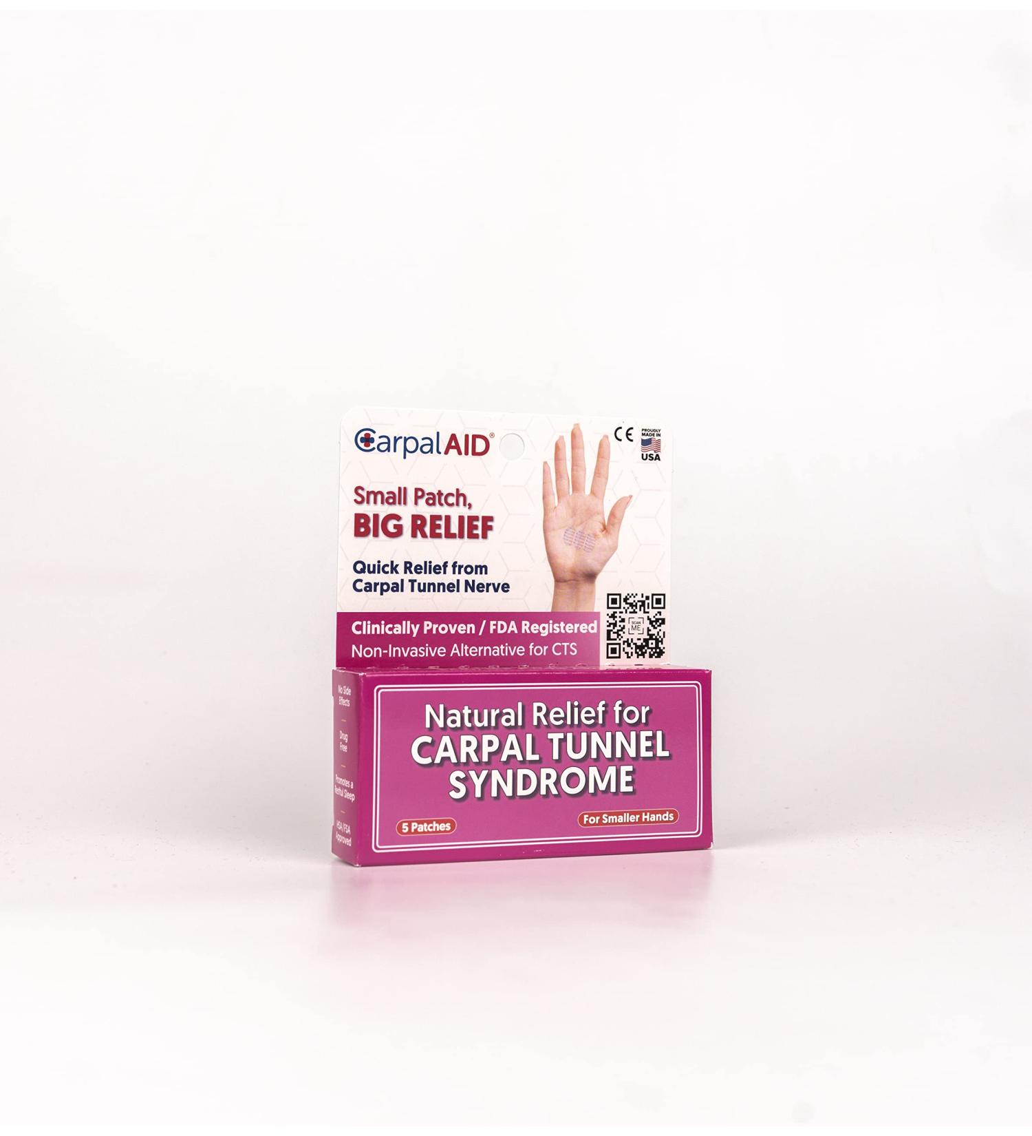 CarpalAID Self Adhesive Support for Carpal Tunnel Syndrome Relief (Small 5PC) - Buy Online on GoSupps.com