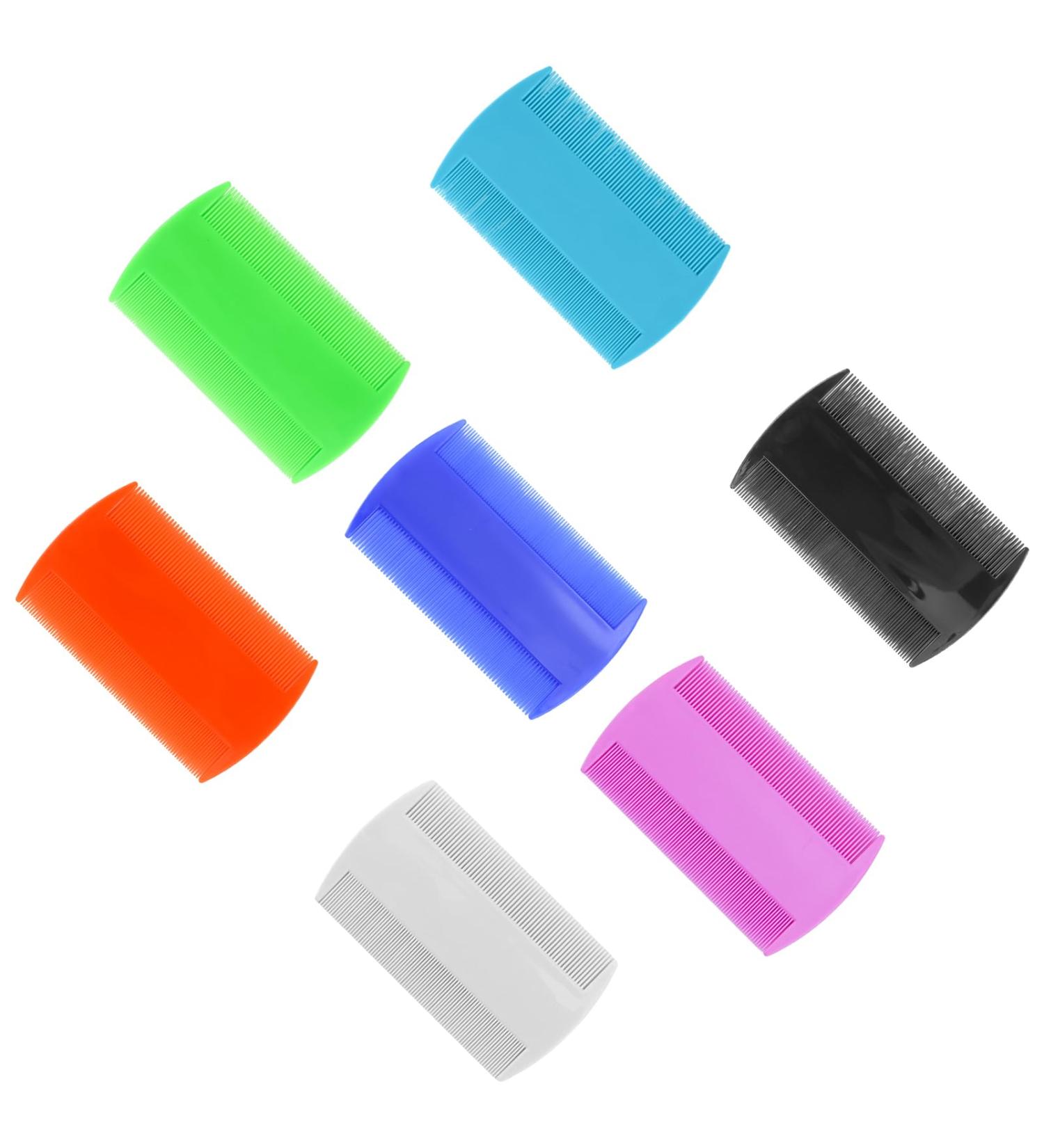 7 Pi ce Peigne Anti Poux Double Face Peignes poux en plastique Peigne Poux de T te Dents Fines Peigne de toilettage Animaux domestique Multicolores Peigne Anti Poux - Buy Online on GoSupps.com