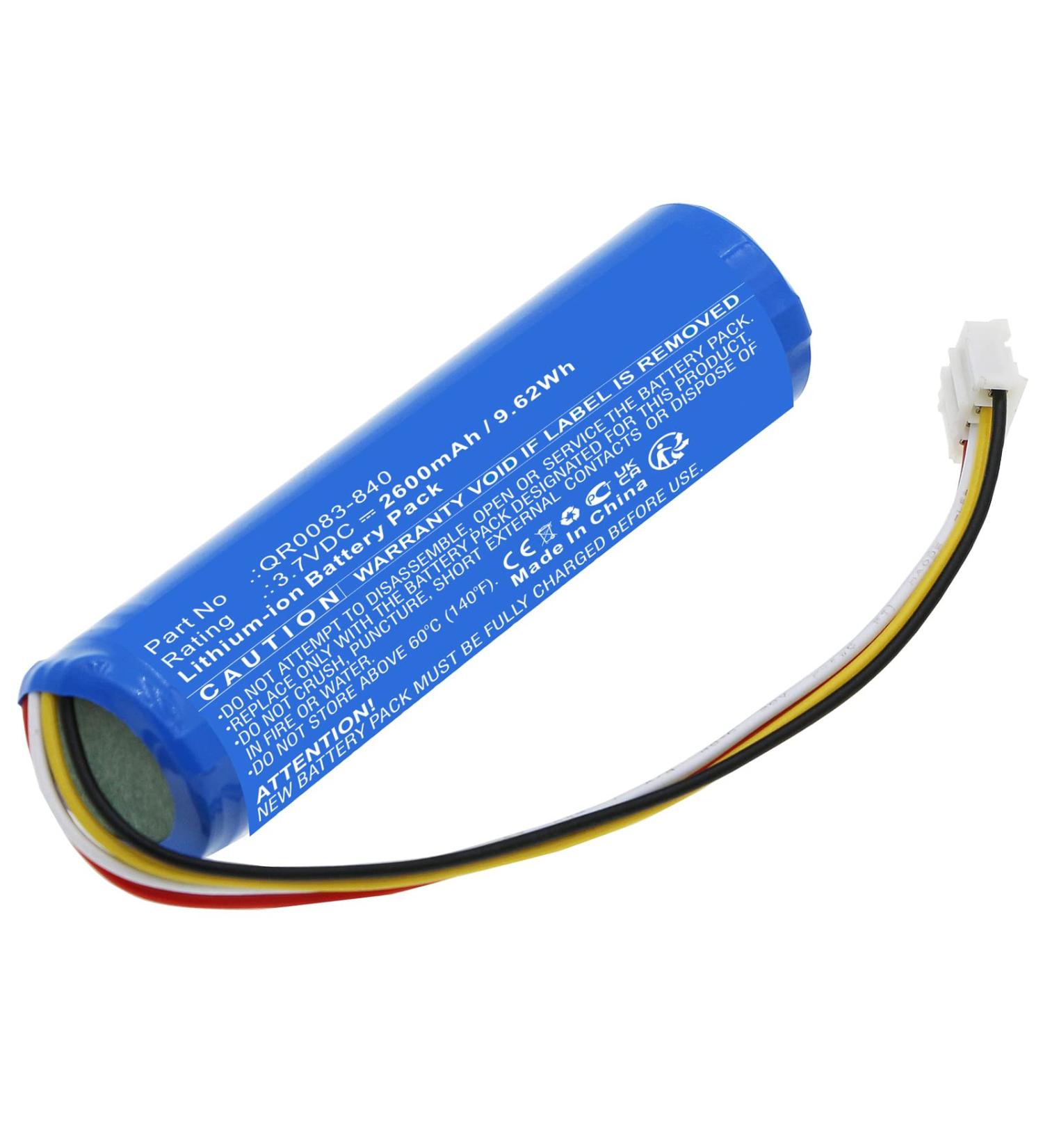 Synergy Digital Emergency Lighting Battery | Compatible with Qolsys IAN034NA | 2600mAh Li-ion 3.7V Replacement for QR0083-840 - Buy Online on GoSupps.com