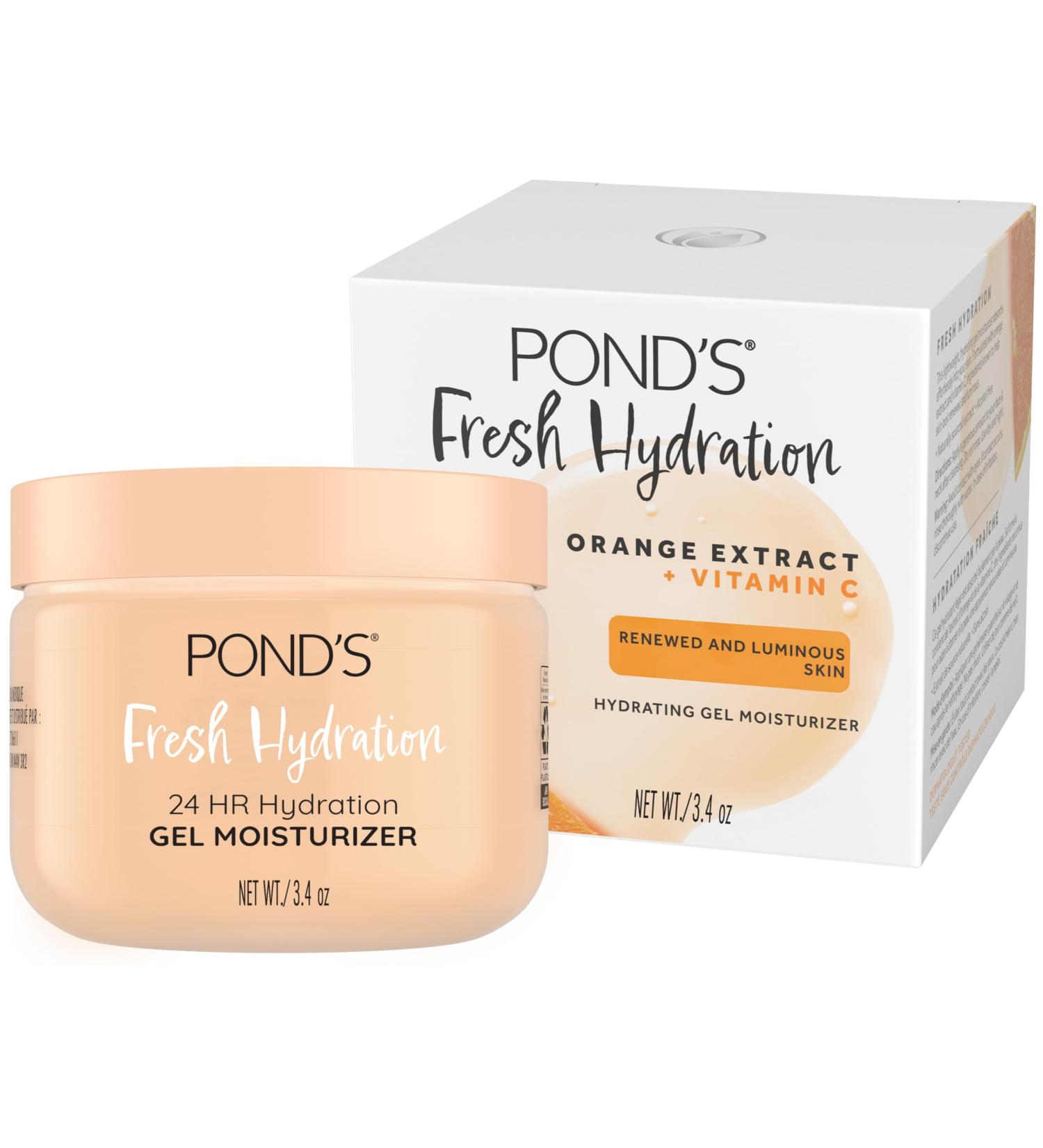POND'S Orange Extract & Vitamin C Gel Face Moisturizer - Renewed & Luminous Skin | 3.4 oz - International Shipping Available - Buy Online on GoSupps.com