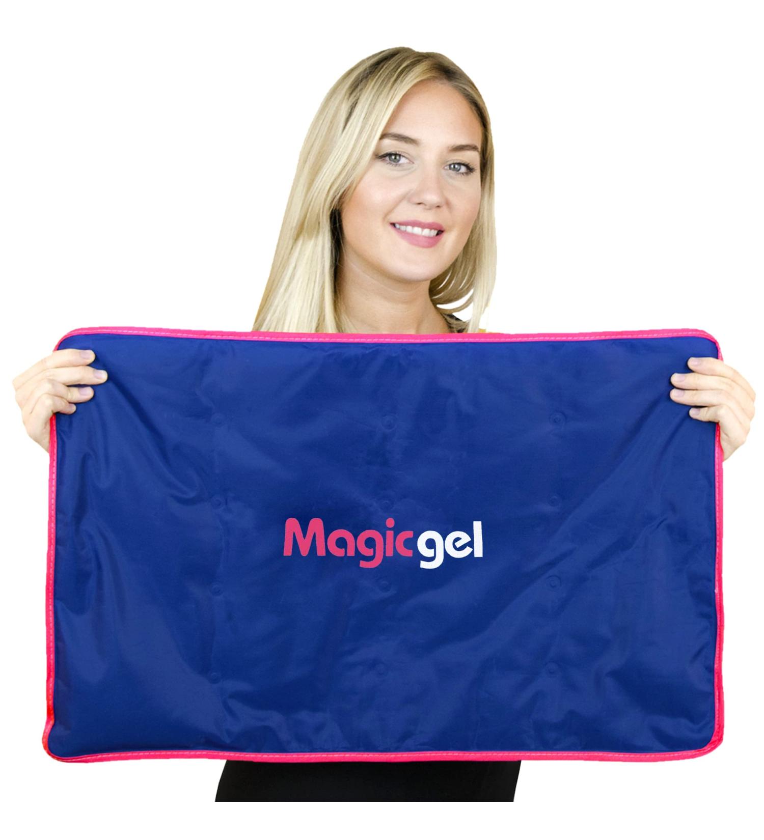 Magic Gel Extra Large Reusable Ice Pack (15 x 23.5 inches) for Full Body Pain Relief | Ideal for Injuries, Swelling, Bruises, Sprains | Ice Blanket for Sleeping & Physical Therapy - Buy Online on GoSupps.com