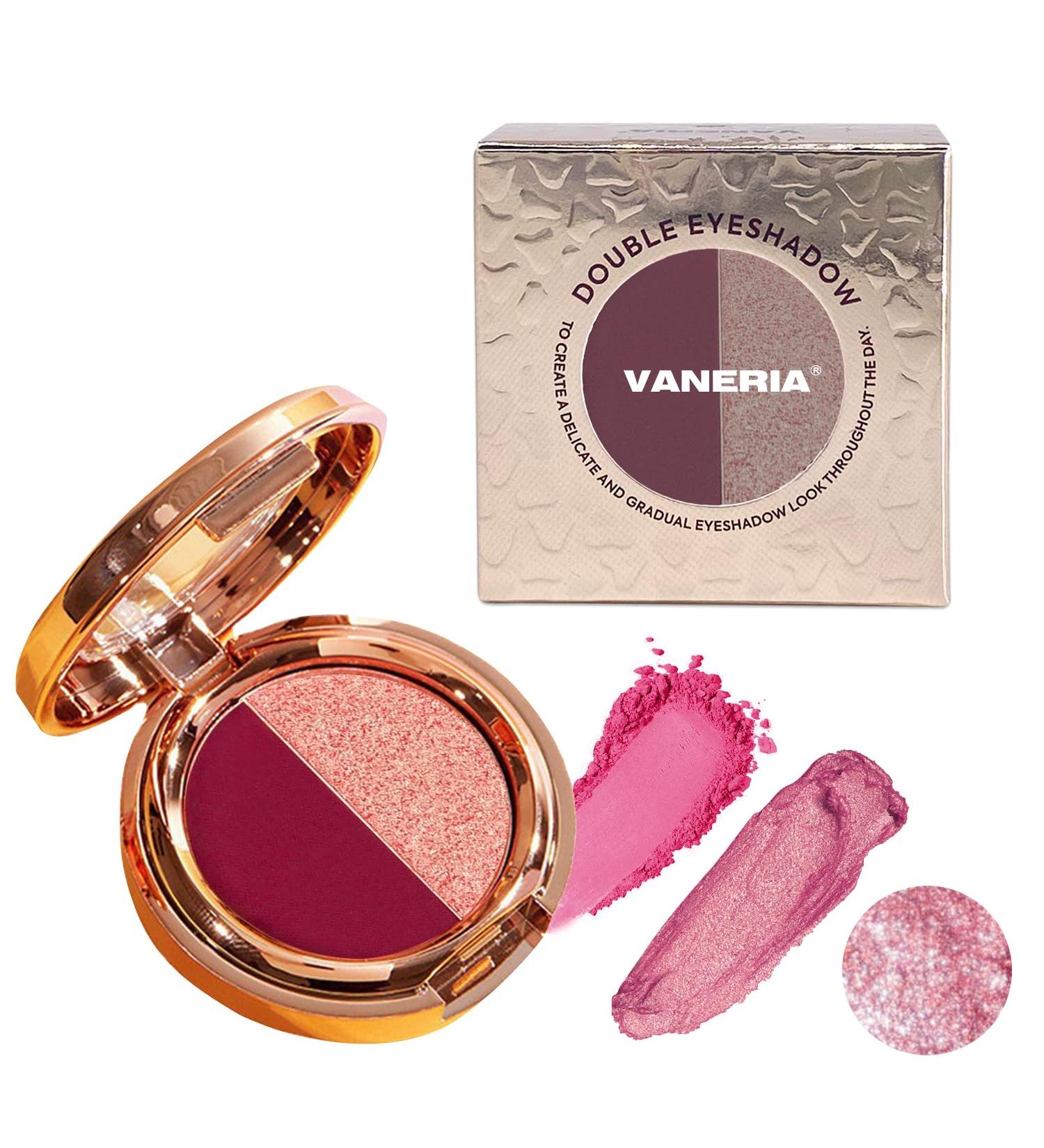 VANERIA Maquillage Palette de Fards Paupi res Eyeshadow Mate/Brillante 2 Couleurs Longue Dur e Ultra Pigment Ombre A Paupi re. (plum color) - Buy Online on GoSupps.com