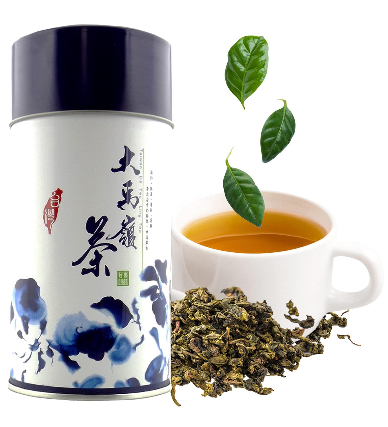 Yummy and Soothing Oolong Loose Leaf Tea - High Mountain Tea in Tin Container - Buy Online on GoSupps.com