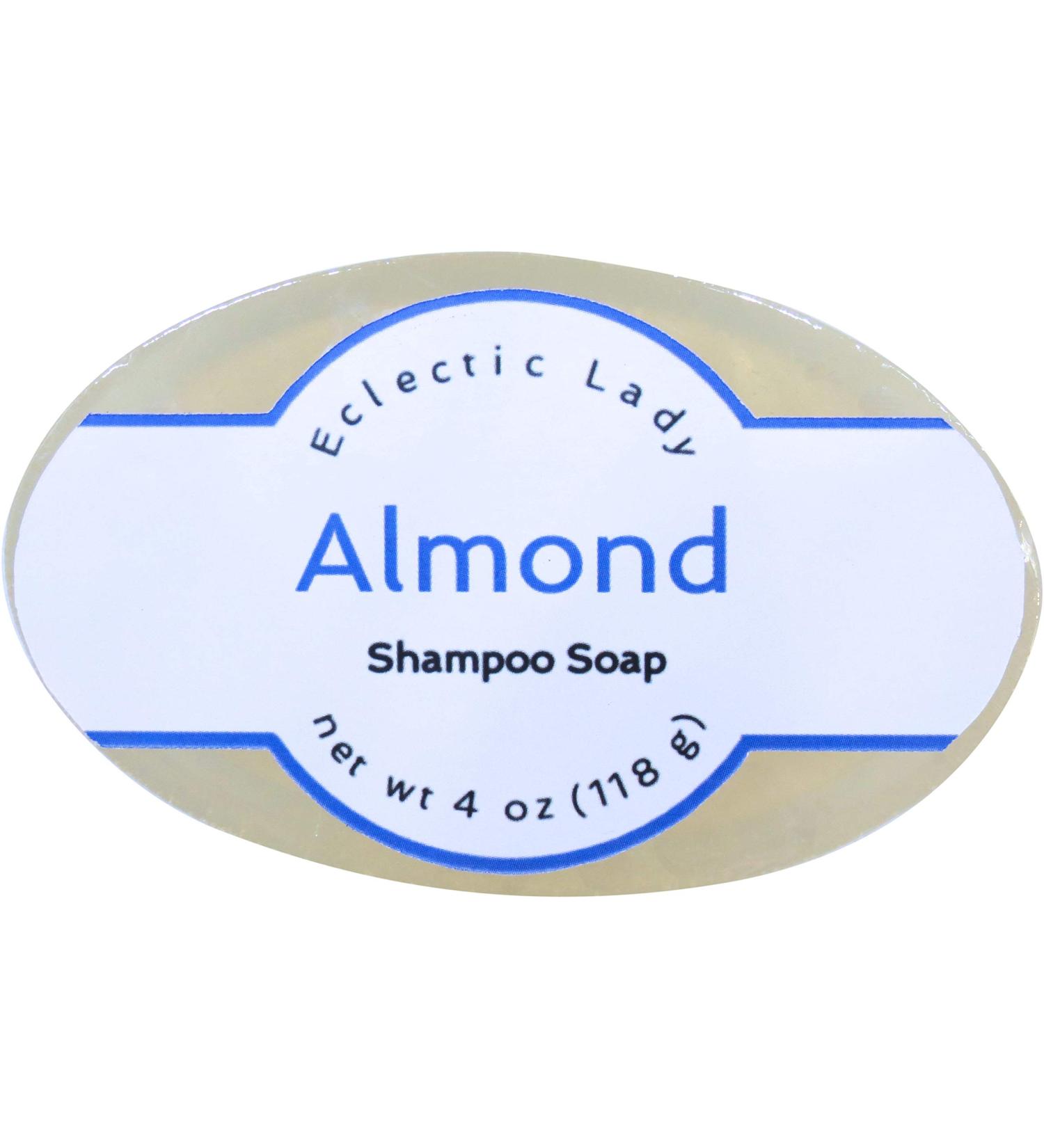 Eclectic Lady Almond Shampoo Soap Bar | Argan Oil Silk & Honey Protein - 4 oz | Nourishing Natural Ingredients - Buy Online on GoSupps.com