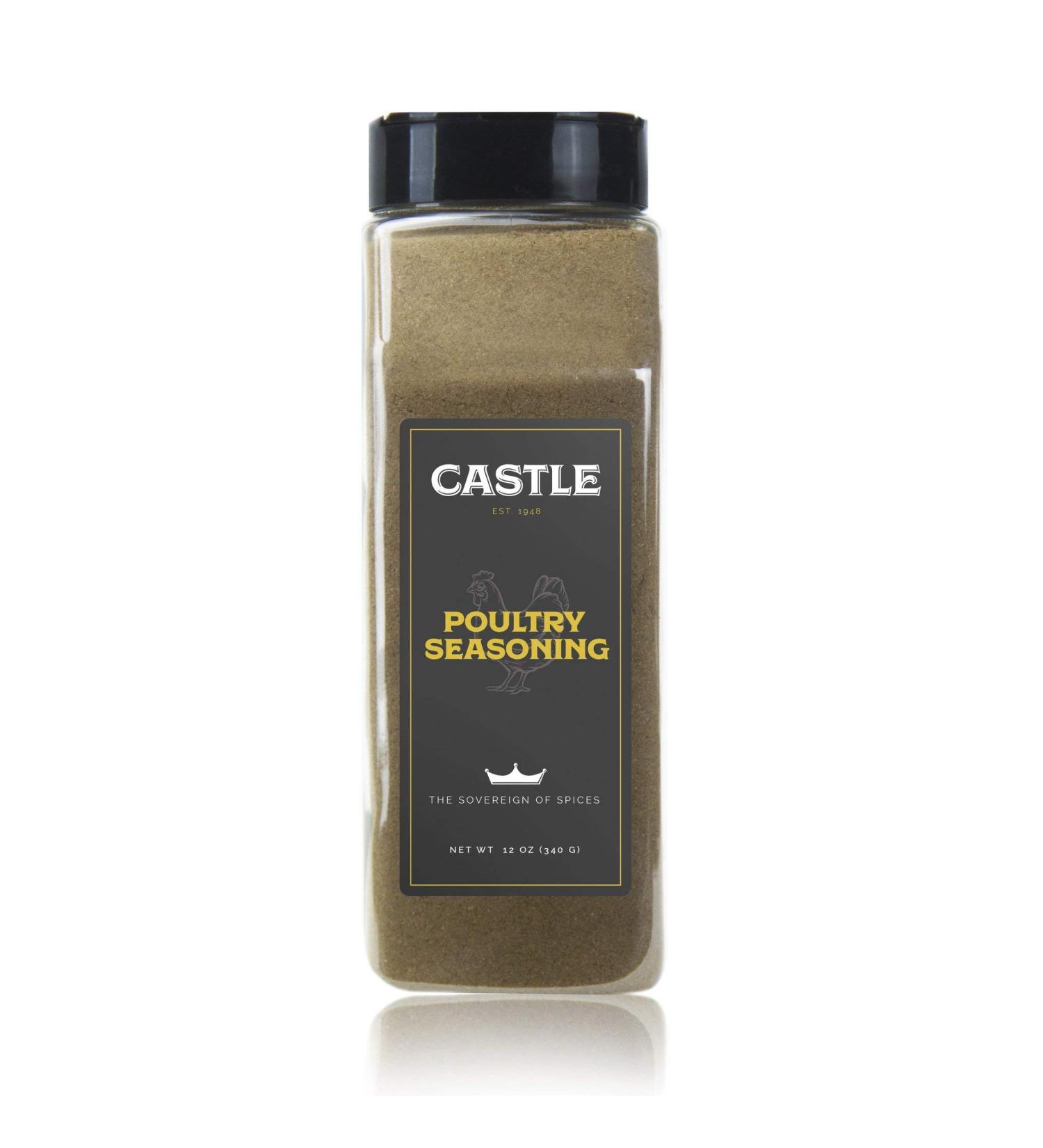 Castle Foods Poultry Seasoning 12 oz | Premium Restaurant Quality - Buy Online on GoSupps.com