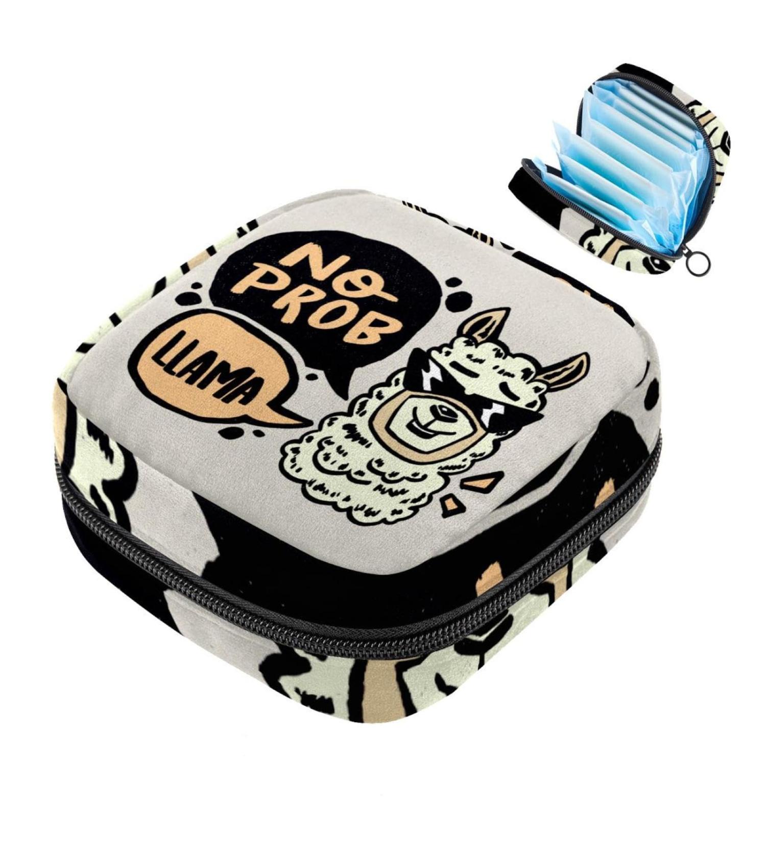 Cool Alpaca Quote Menstrual Cup Pocket | Large Zip Bags for Period Products & Inserts | Stylish Storage for Women & Girls - Buy Online on GoSupps.com