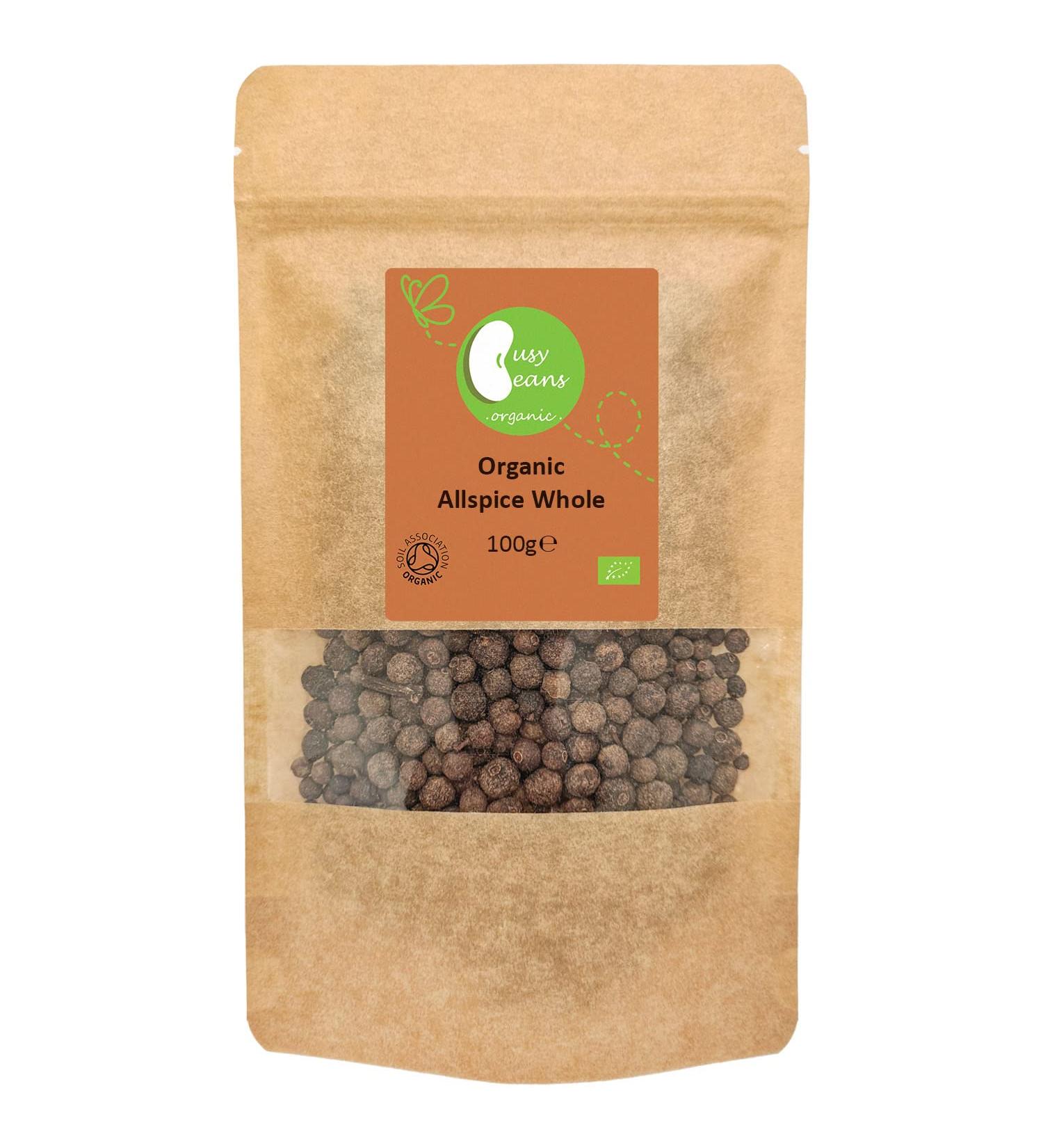 Certified Organic Allspice Whole (Pimento) by Busy Beans - 100g - Buy Online on GoSupps.com