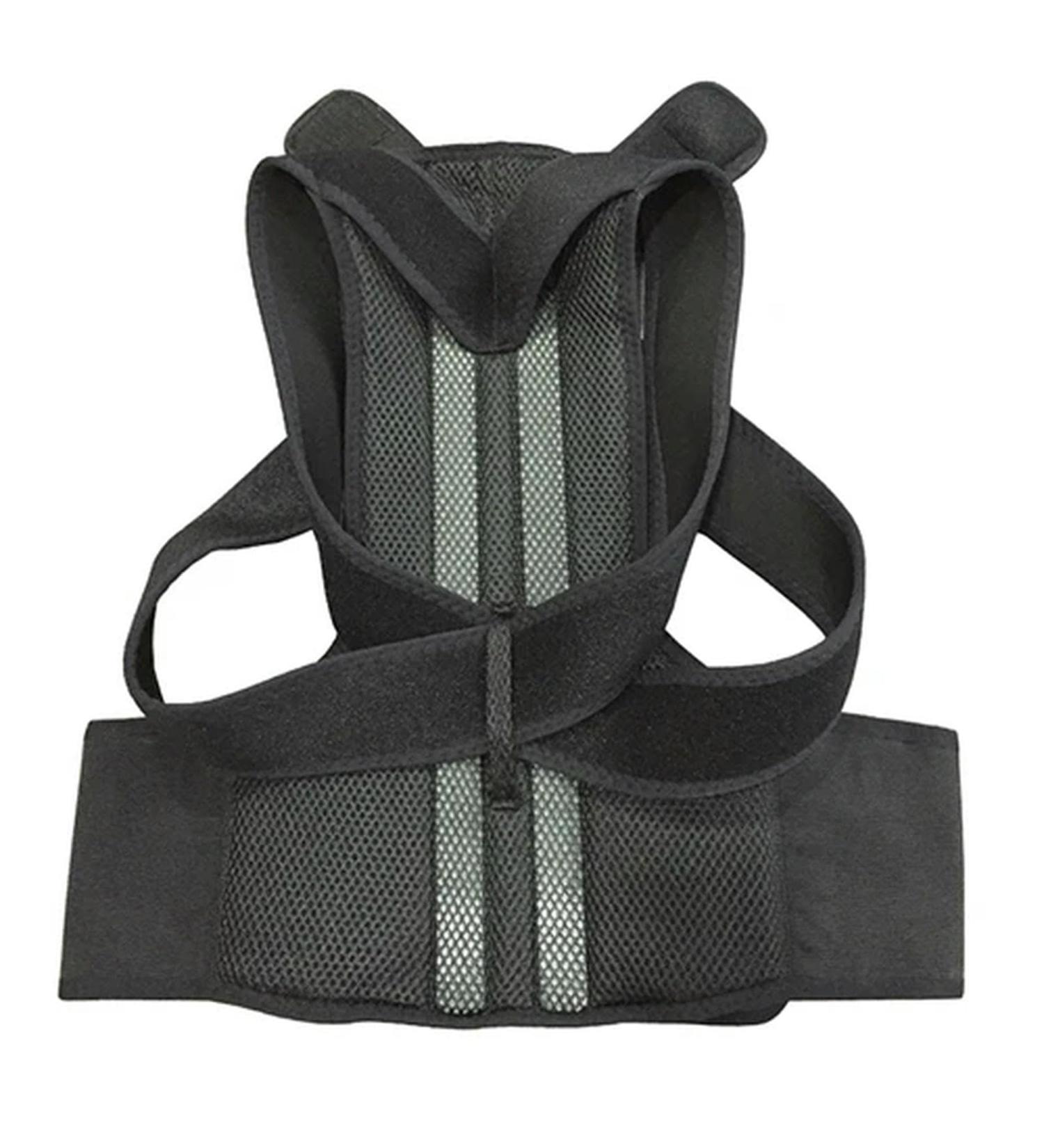 Back Support Belt Orthopedic Posture Corset Back Brace Support Men Back Straightener Round Shoulder black M - Buy Online on GoSupps.com