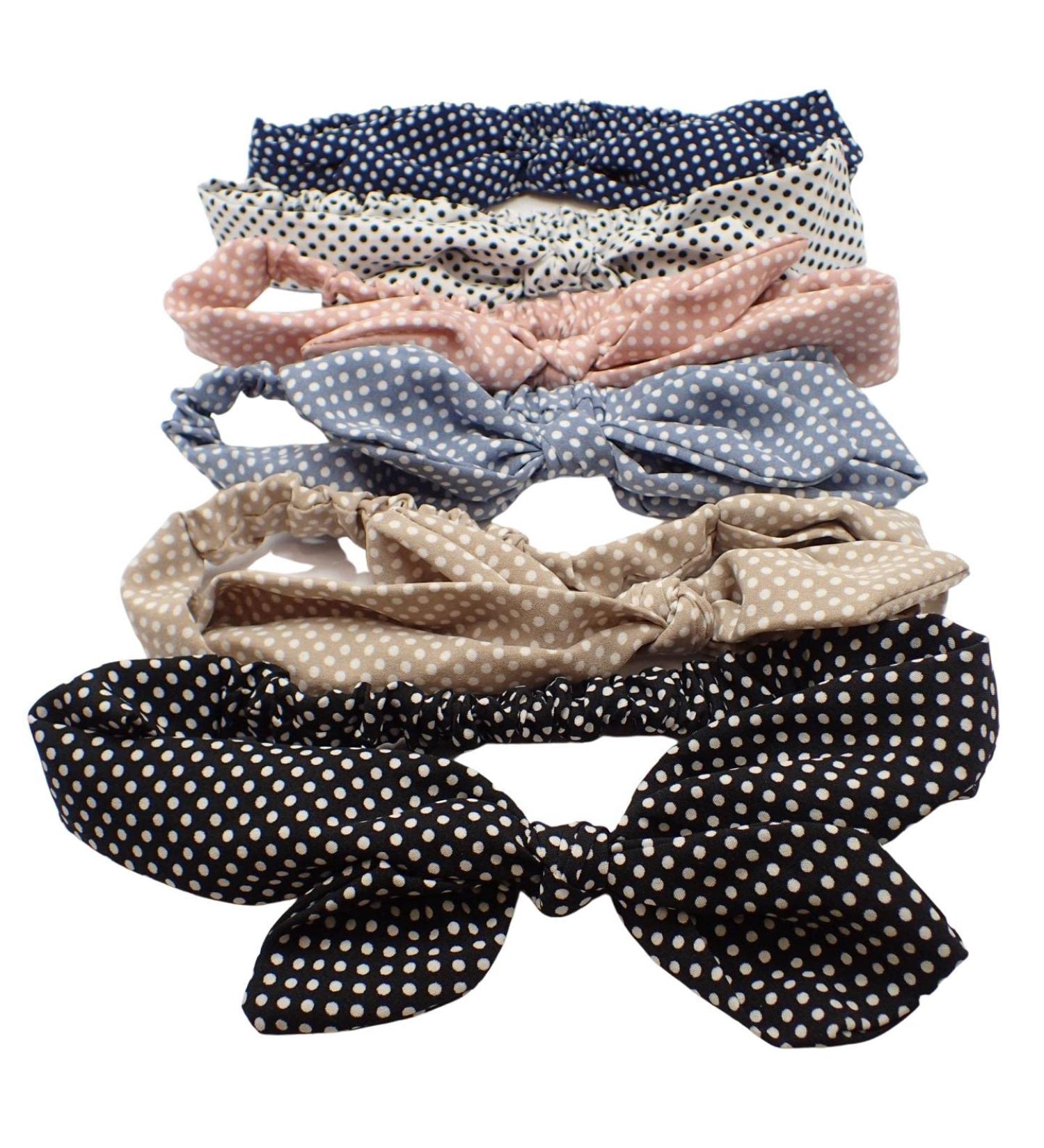 Topkids Accessories Hair Headband Bandeau Headbands Hairband Cross Knot Knotted Headband Leopard Print Headband Hair Bandeau Polka Dot Headband Bandeau For Women Ladies Men (Polka Dot w/Bow) Polka Dot w/ Bow - Buy Online on GoSupps.com