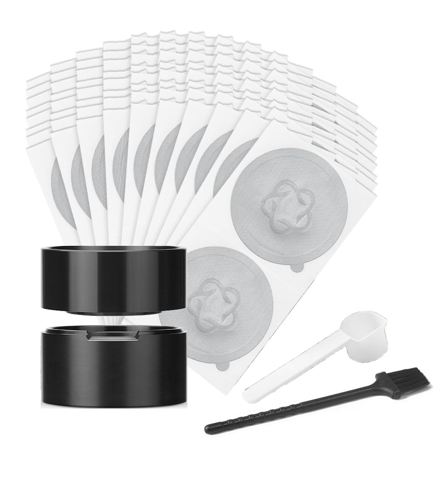 Easy to use refill for coffee pods Ensures perfect alignment of the lid. Coffee pod filling kit Coffee pod accessories - Buy Online on GoSupps.com