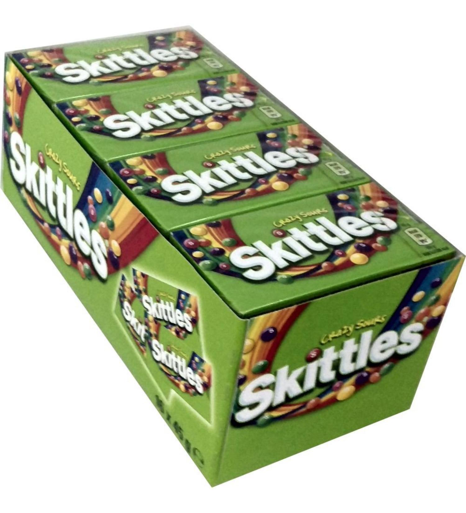 Skittles Crazy Sours Fruity Chew Candy 16 Packets of 45g - Buy Online on GoSupps.com
