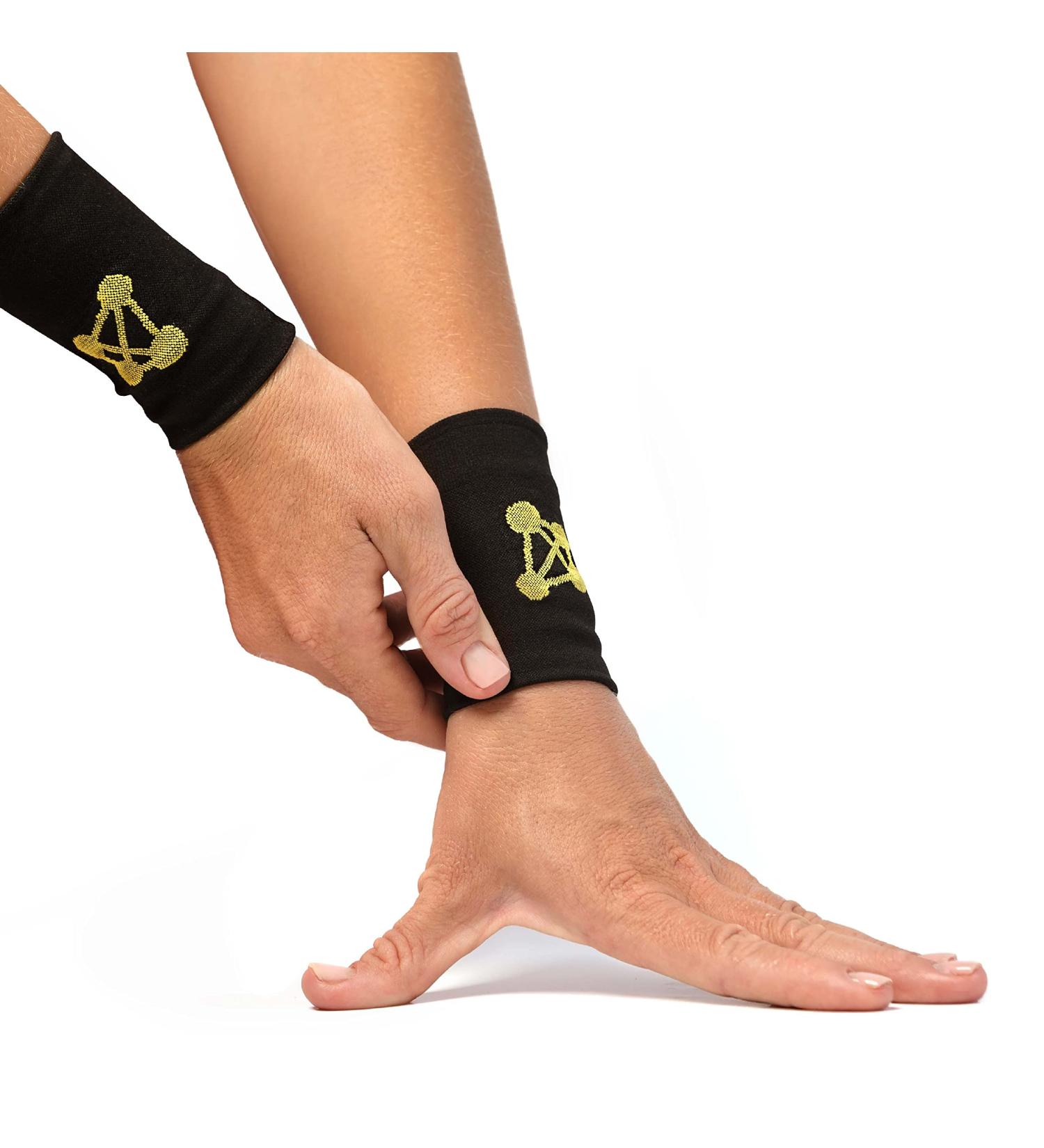 CopperJoint Compression Wrist Support - 1 Pair (Small) | Infused Bands for Improved Circulation, Recovery, Relief of Stiff & Sore Muscles - Buy Online on GoSupps.com