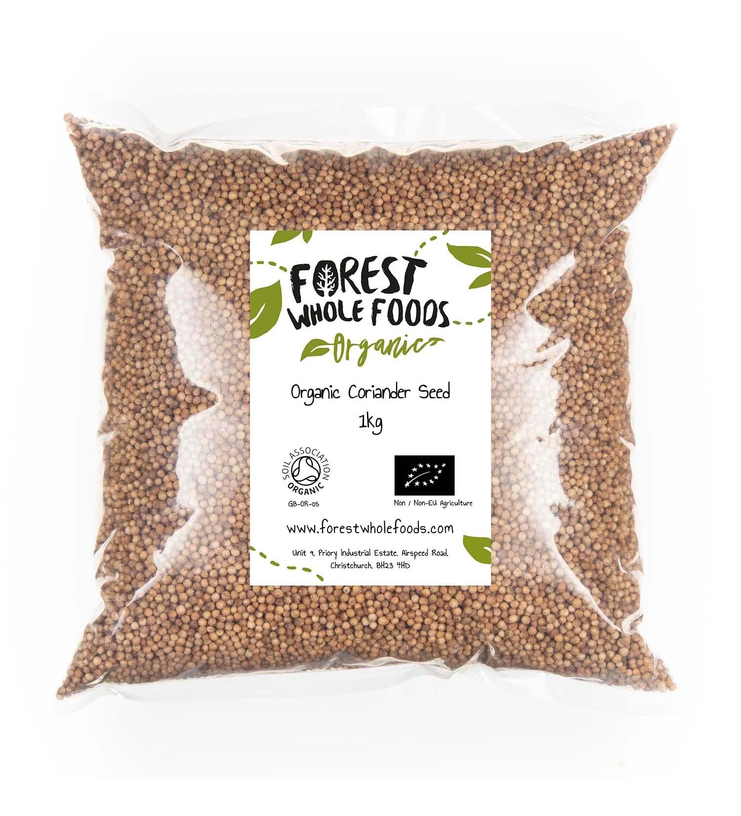 Organic Coriander Seeds (1kg) by Forest Whole Foods - Buy Online on GoSupps.com