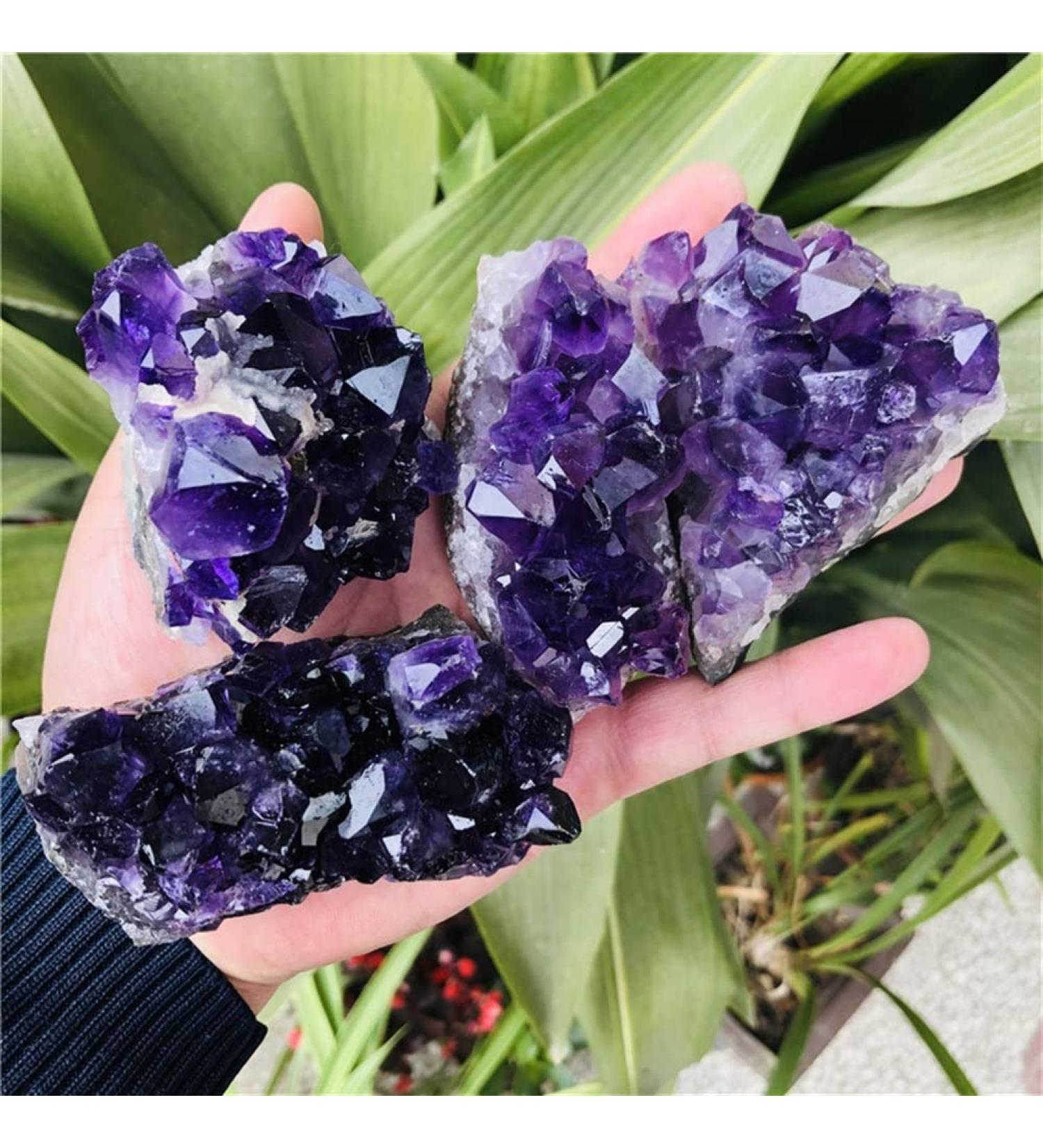 Natural Dream Amethyst Quartz Cluster SpecimenCan be Used for (Color : 70-80g Size : 1pc) HOMEZHOU (Color : 70-80g Size : 3pc) 3pc 70-80g - Buy Online on GoSupps.com