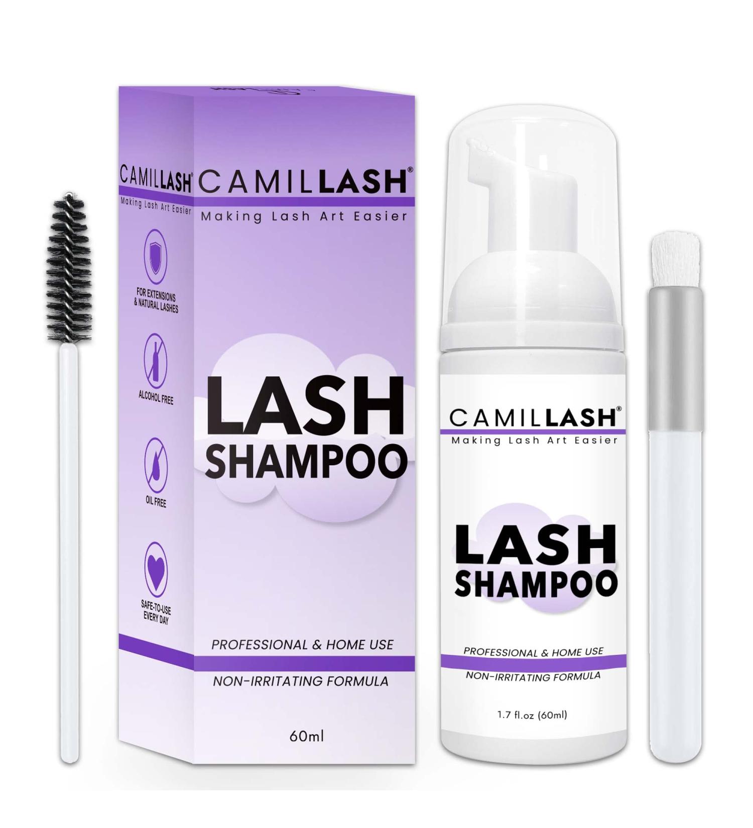 Lash Cleanser Kit with Rose Extract - 60ml, Oil & Sulfate Free for Salon and Home Use - Buy Online on GoSupps.com