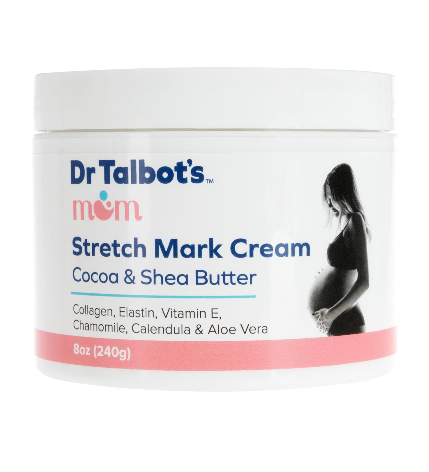 Dr. Talbot's Mom Stretch Mark Cream - Made With Cocoa and Shea Butter - Postpartum Care for Moms - 8 oz - Buy Online on GoSupps.com