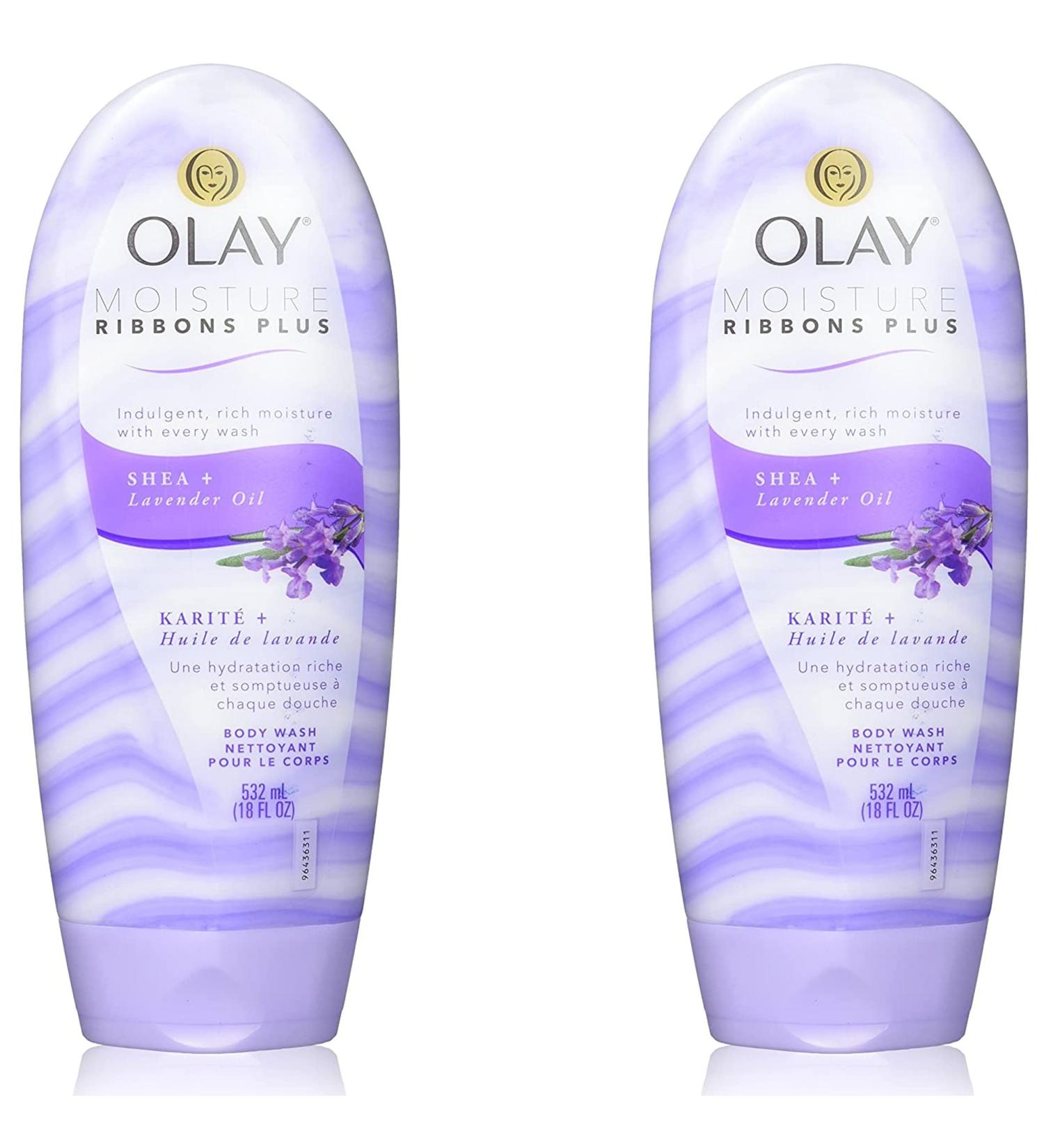 Olay Moisture Ribbons Plus Body Wash - Shea & Lavender Oil 18 fl oz | Hydrating & Nourishing - Buy Online on GoSupps.com