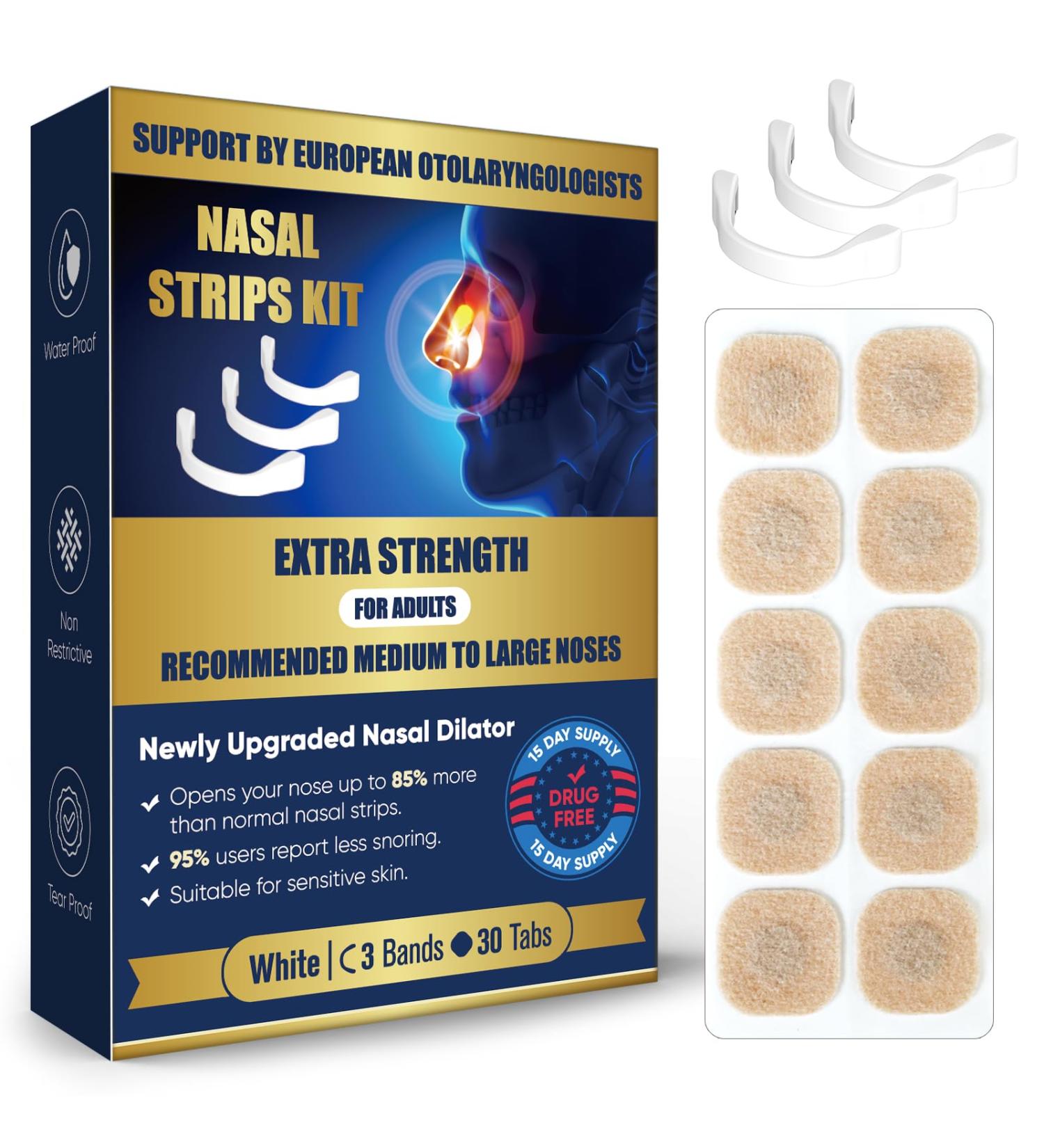 SKAYAH Magnetic Nose Strips - Skin Safe Anti Snoring Devices & Nasal Dilators for Better Breathing | International Shipping Available - Buy Online on GoSupps.com