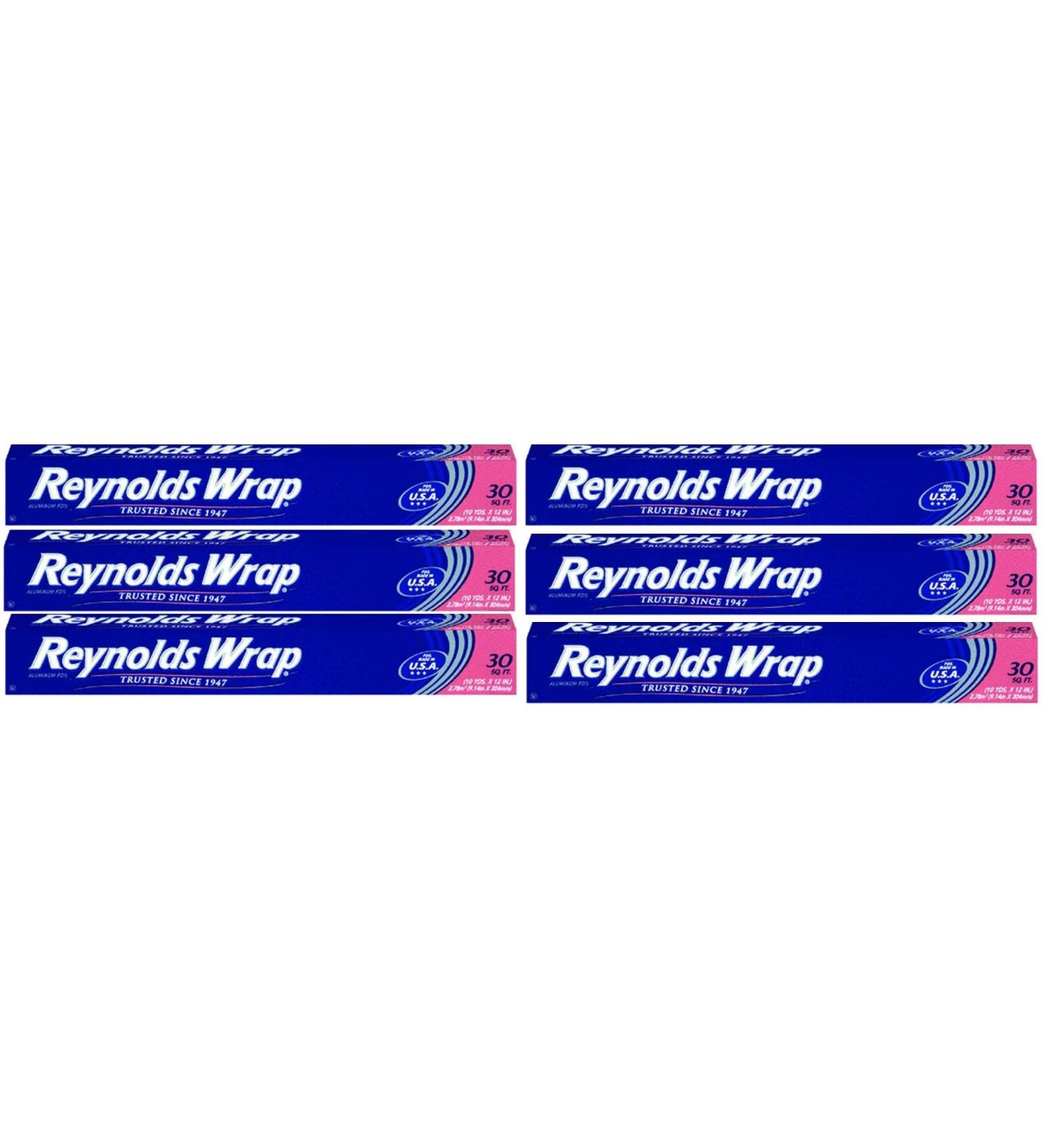 Reynolds Wrap Aluminum Foil (30 Sq Ft , Pack of 6)