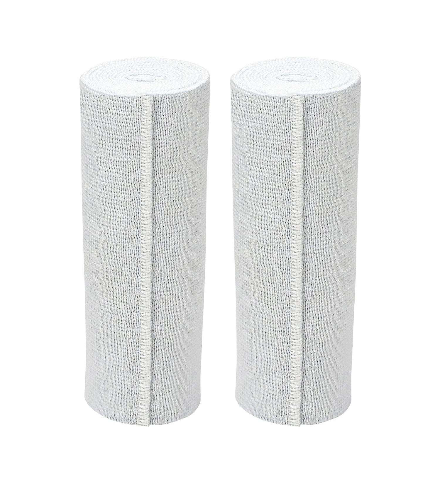 6 Organic Latex-Free American Cotton Comfort Elastic Bandage - 2 Pack (6" Width) with Hook & Loop Closure - International Shipping Available - Buy Online on GoSupps.com