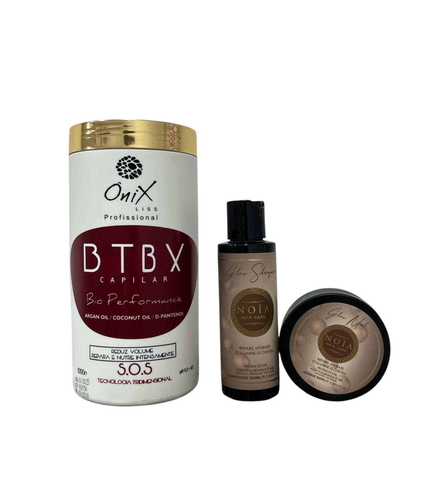  NOIA PARIS XLISO Brazilian Smoothing Treatment Pack (3 x 100ml) + 400ml Sulfate-Free Shampoo + 400ml Sulfate-Free Conditioner - Schwartz - Buy Online on GoSupps.com