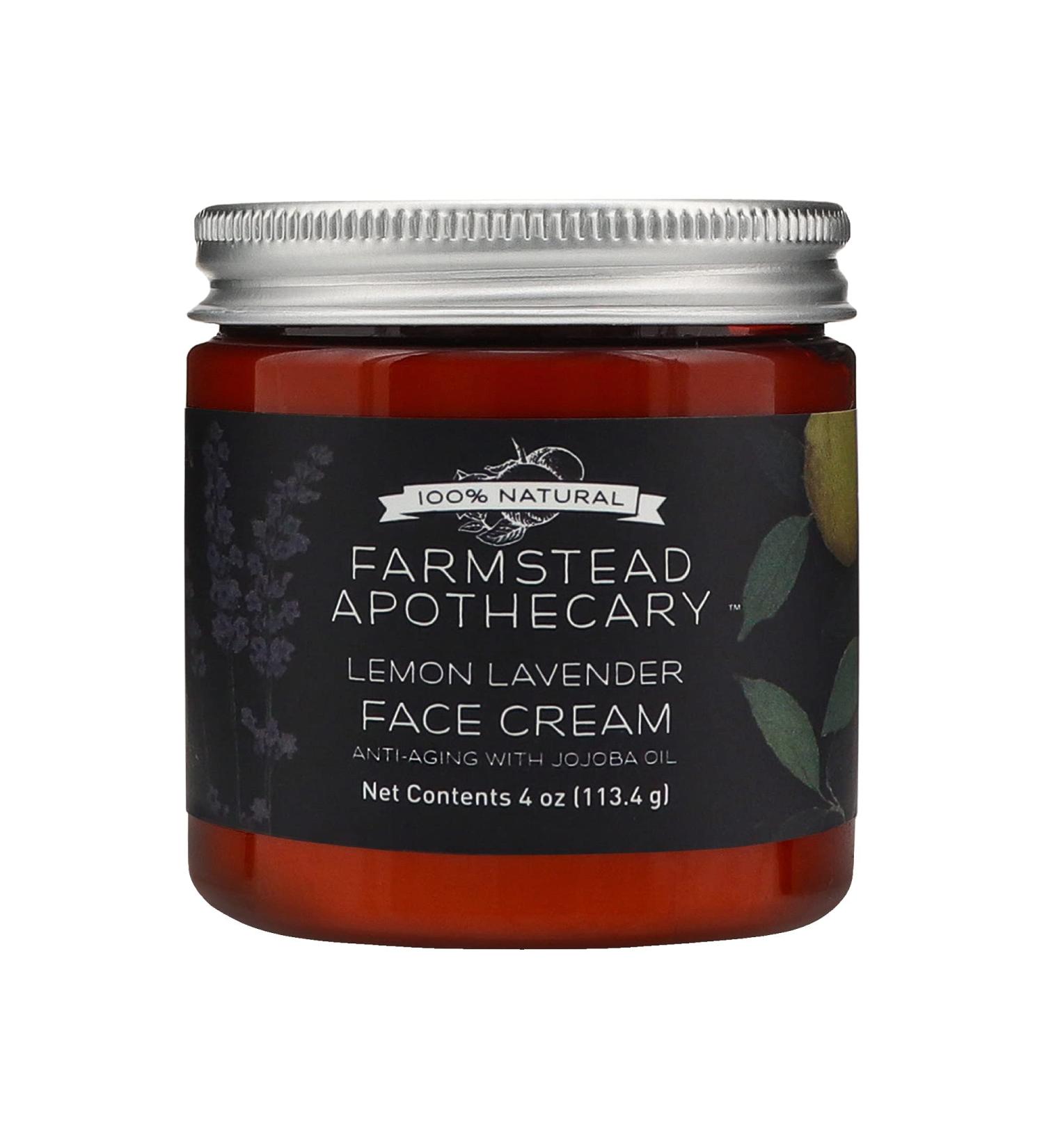 FARMSTEAD APOTHECARY Lemon Lavender Face Cream 4 OZ - Natural Skincare Solution - Buy Online on GoSupps.com