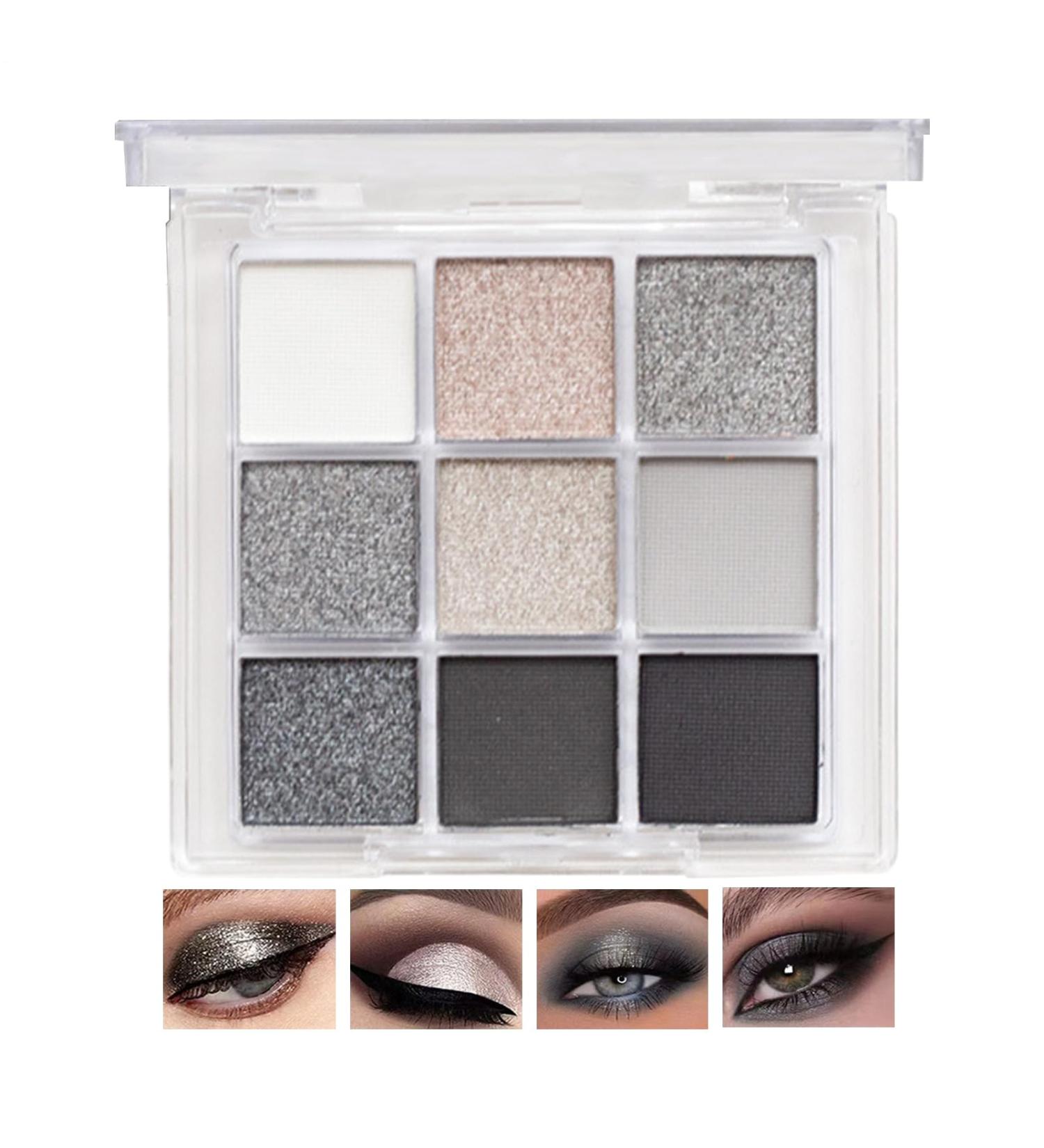  G n rique Eyeshadow Palette Smoky Makeup Matte Shimmer High Pigment 9 Colour Shadow Set Blendable Gothic Cosmetics Eye Makeup for Women and Prom Parties Nine Colors - Buy Online on GoSupps.com