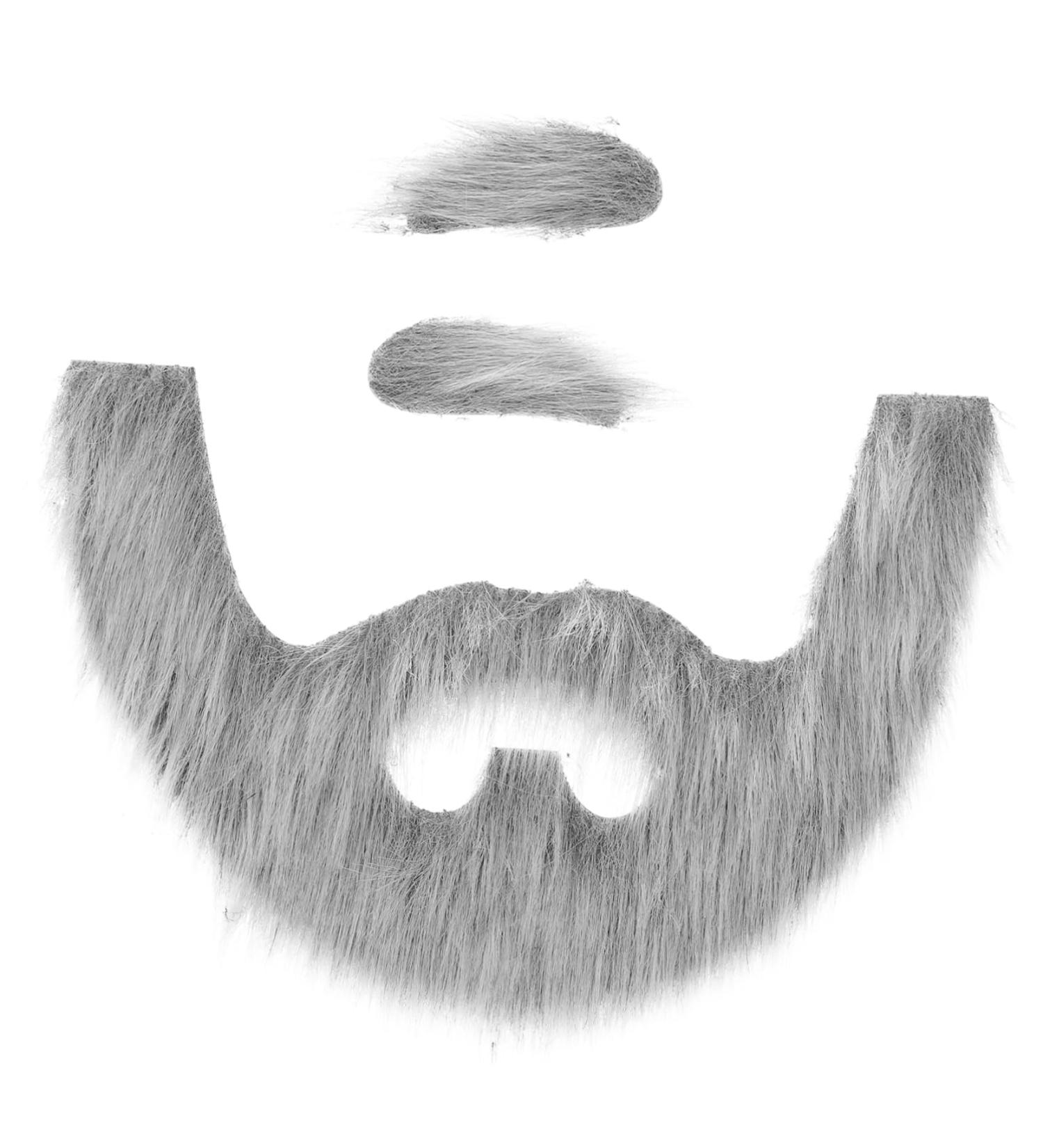 IMIKEYA 1 Jeu Fausse Barbe Simul e Cire Moustache Barbe De Costume Poil Barbes De Costume Sanglier Homme Gonflable Plus Kit Barbe pour Homme Barbe Blanche Chiffon Grey Gris - Buy Online on GoSupps.com