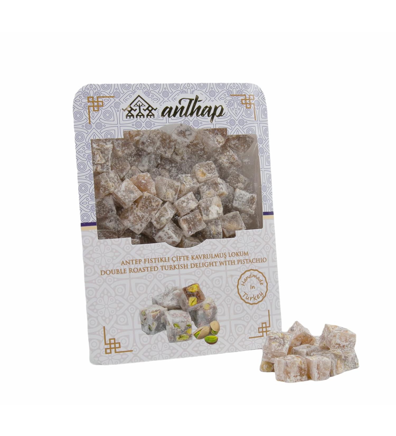 Anthap - Double Roasted Turkish Delight with Pistachio - 300gr 350 - Buy Online on GoSupps.com