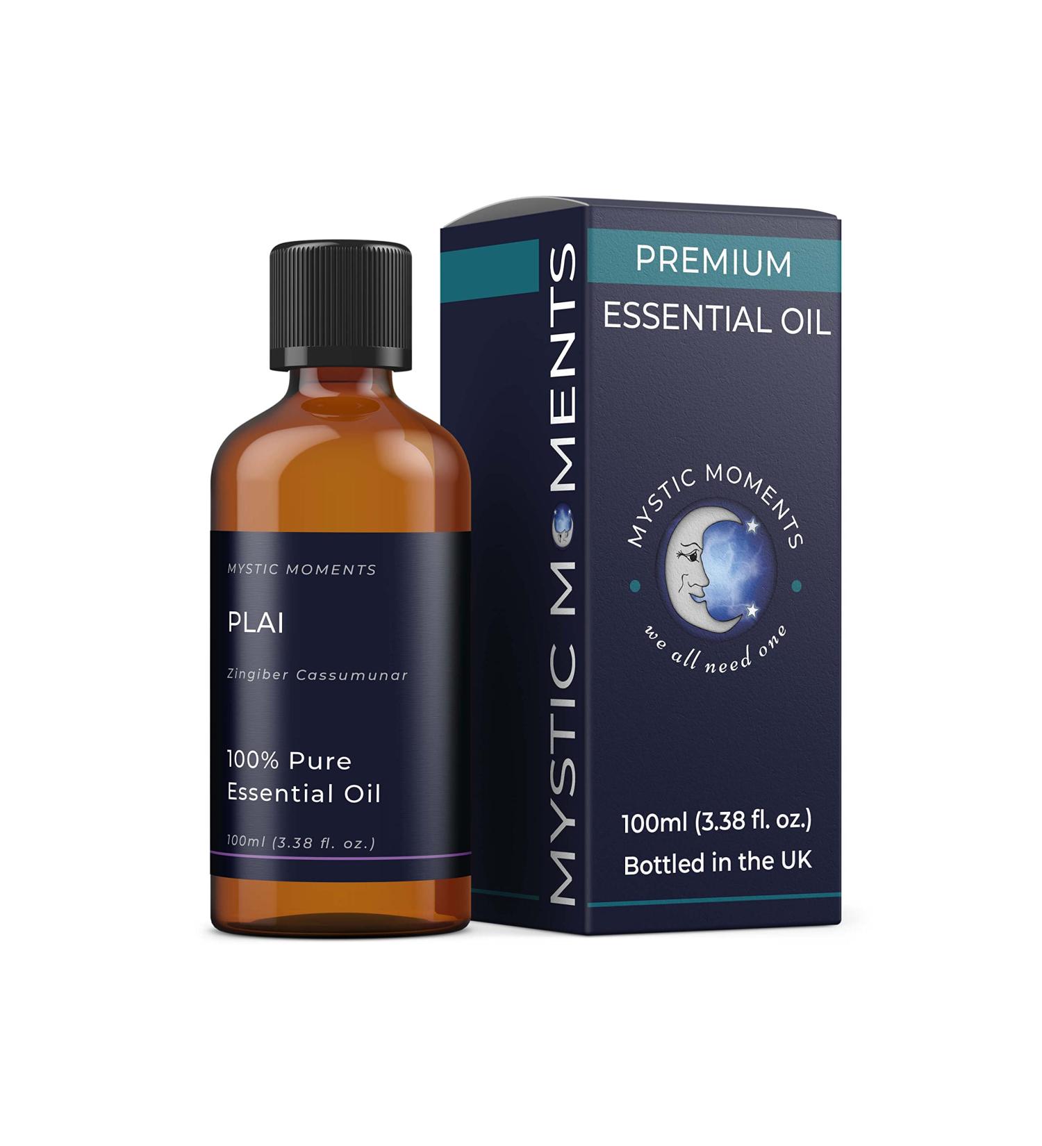 Mystic Moments Plai Essential Oil 100ml - Pure Natural Oil for Diffusers Aromatherapy & Vegan Massage Mixtures - International Shipping - Buy Online on GoSupps.com