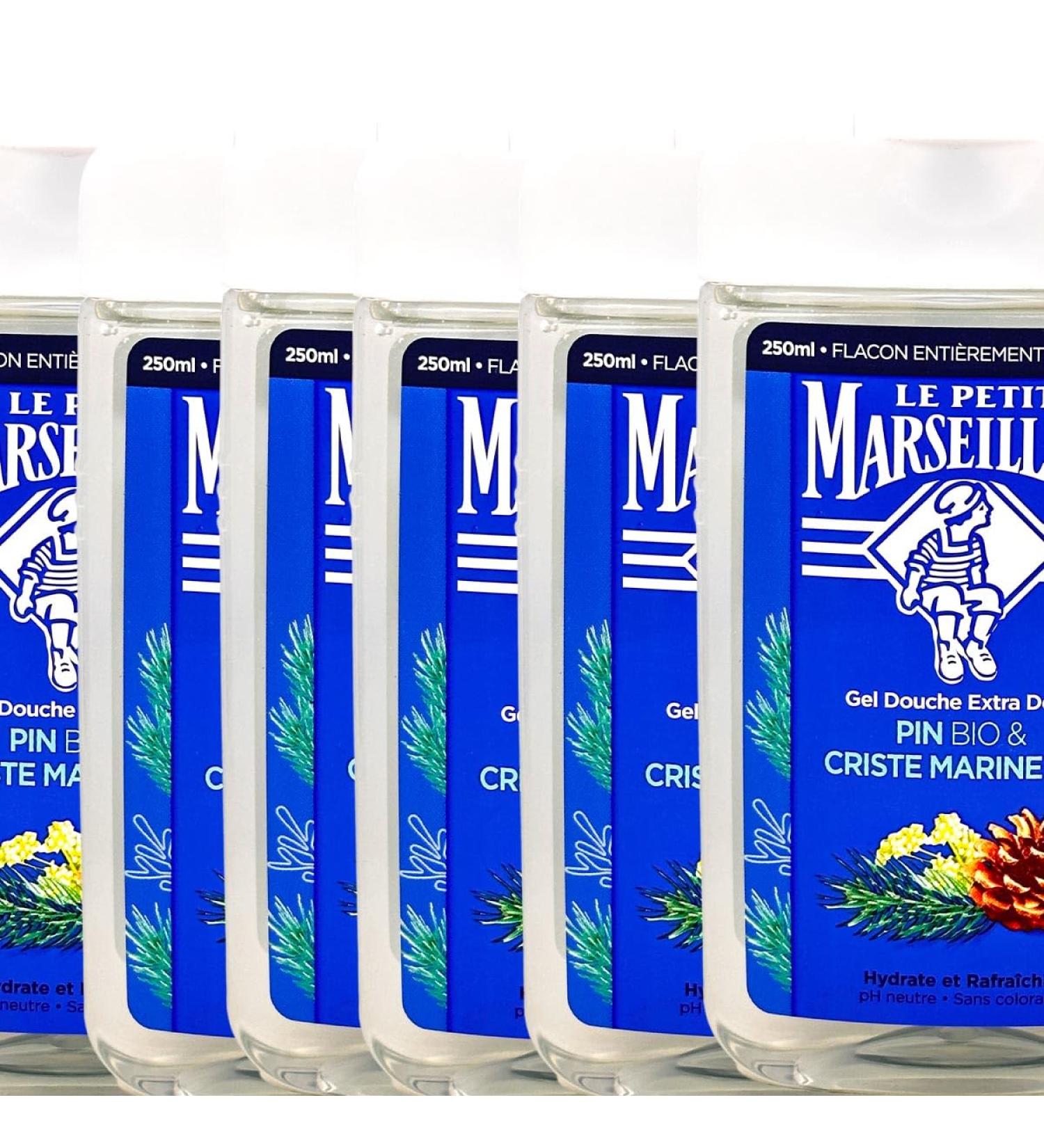 Le Petit Marseillais Pin Bio et Criste Marine shower gel with pine and sea fennel 6x250 ml from France sea fennel pine 250 ml 6er Pack - Buy Online on GoSupps.com