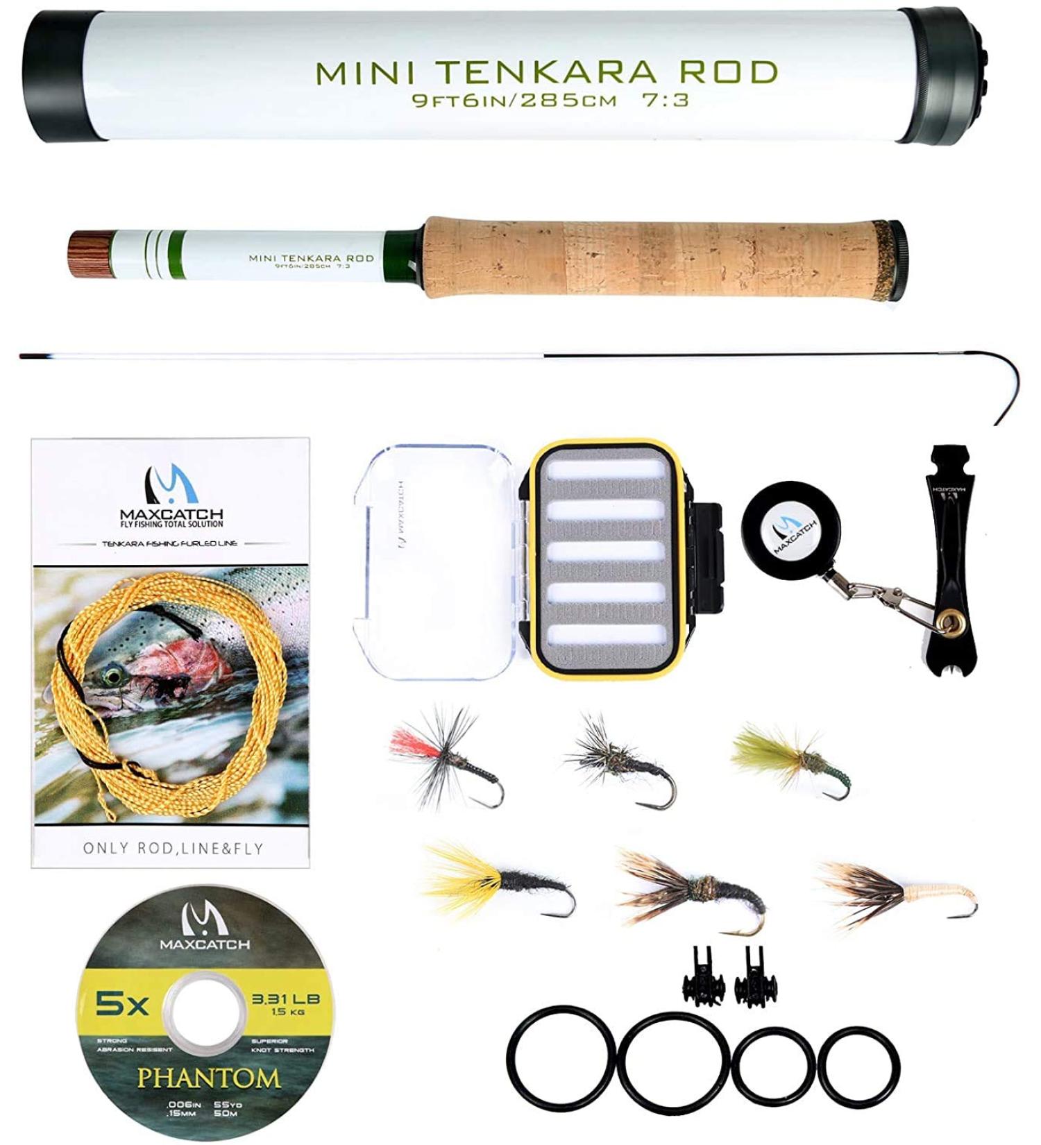 MAXIMUMCATCH Mini Tenkara Rods - 285/360CM Telescopic Carbon Fishing Rod 12FT Combo - 6:4/7:3 Action - International Shipping Available - Buy Online on GoSupps.com