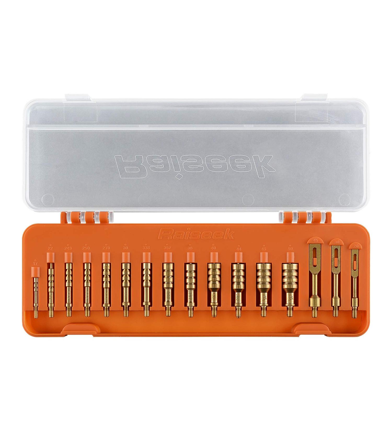 Raiseek Gun Cleaning Jags Slotted Tip Patch Holder Kit for Handgun Rifle - .17 .22/.223 .30 .357 .40 .45 Cal - 5.56MM 7.62MM 9MM - Buy Online on GoSupps.com