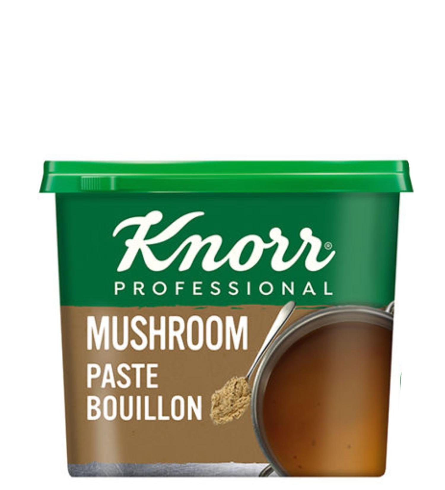 Knorr Gluten Free Mushroom Paste Bouillon 1kg Mushroom Paste bouillon. Makes 40 Litres. ideal for cooking