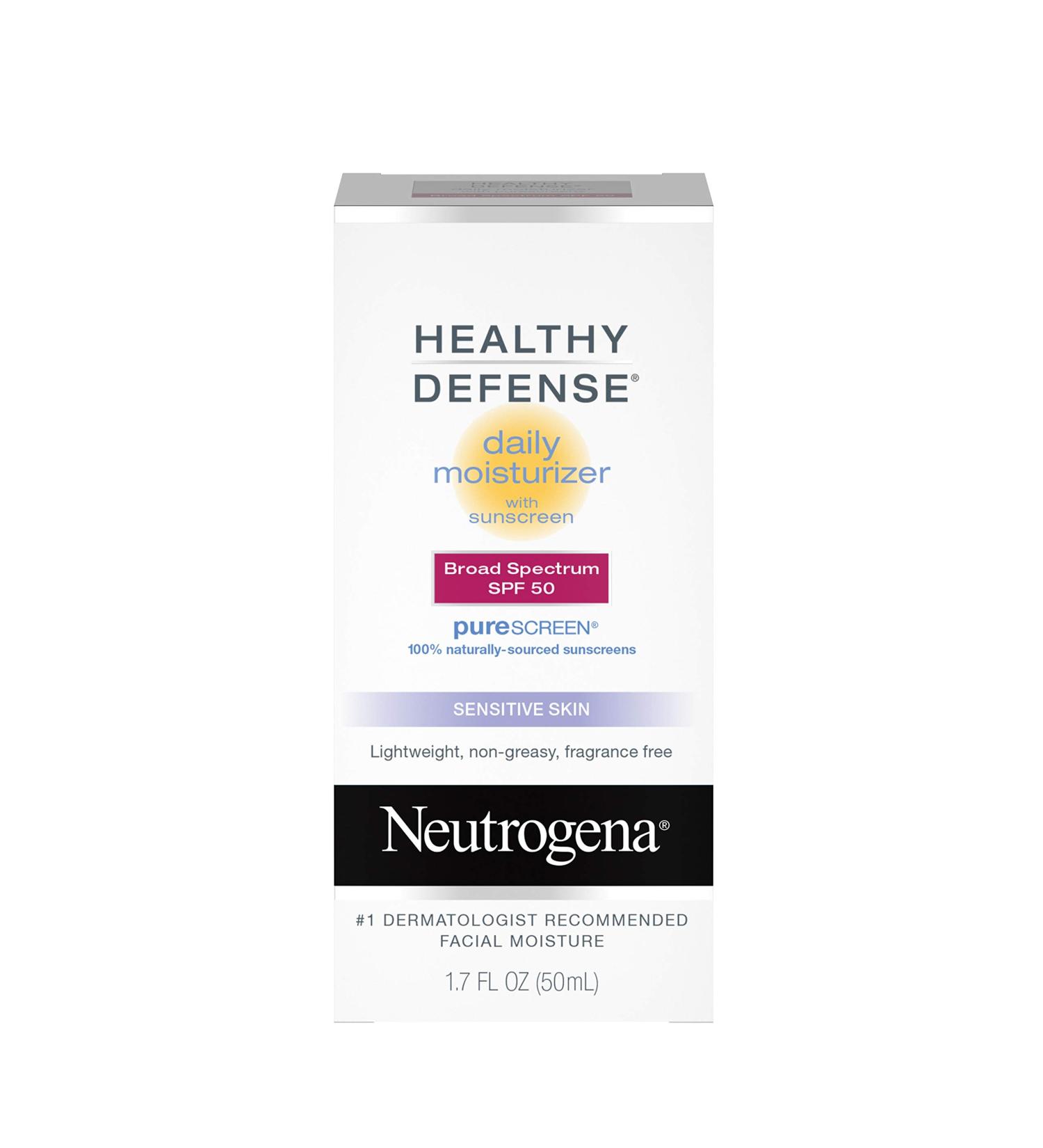 Neutrogena Healthy Defense Daily Moisturizer SPF 50 for Sensitive Skin - 1.7 fl oz - Buy Online on GoSupps.com
